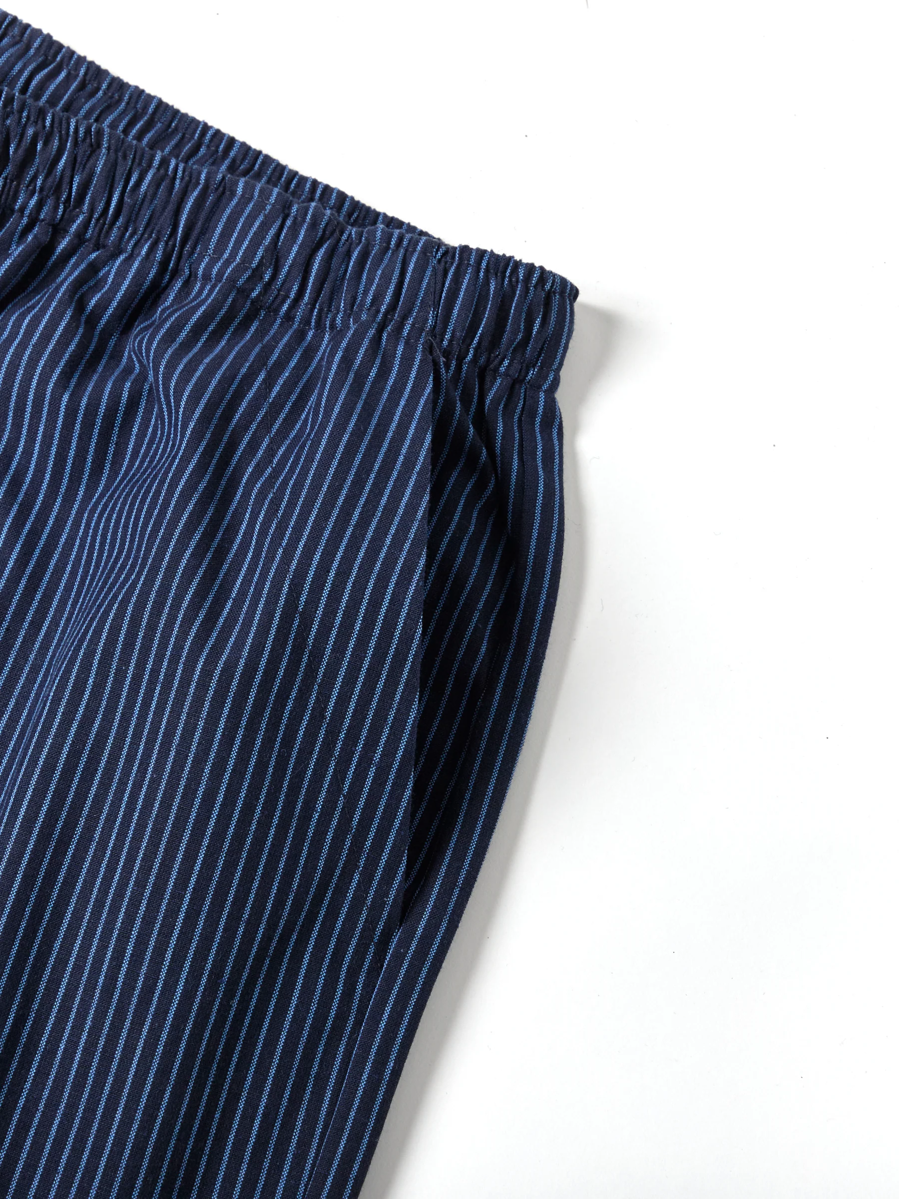 Monpe Men’s Cotton Lounge Pants in Indigo Weave - Image 8