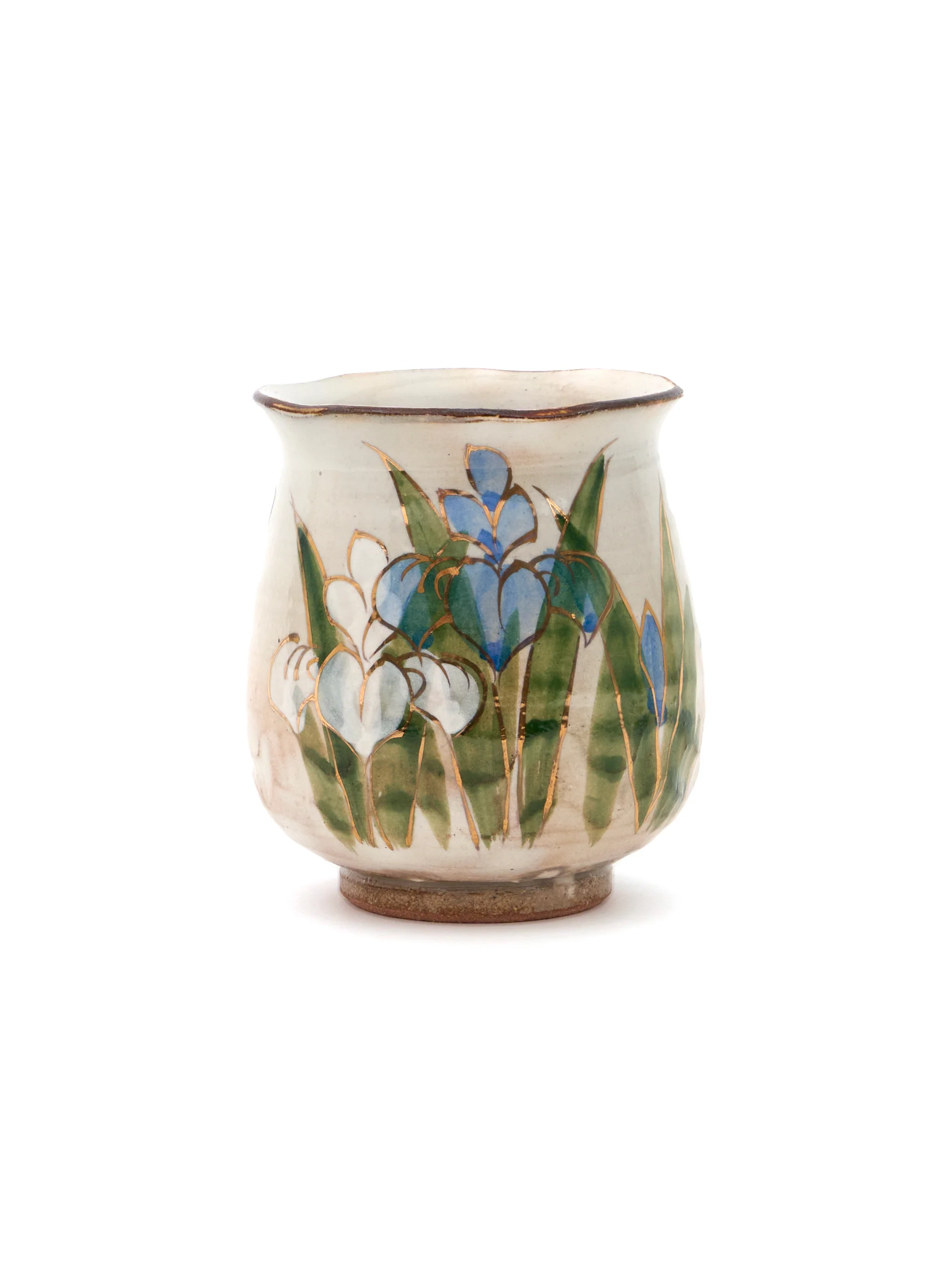 Iris Kyoto Ware Yunomi Teacup Set by Shunzan - Image 5