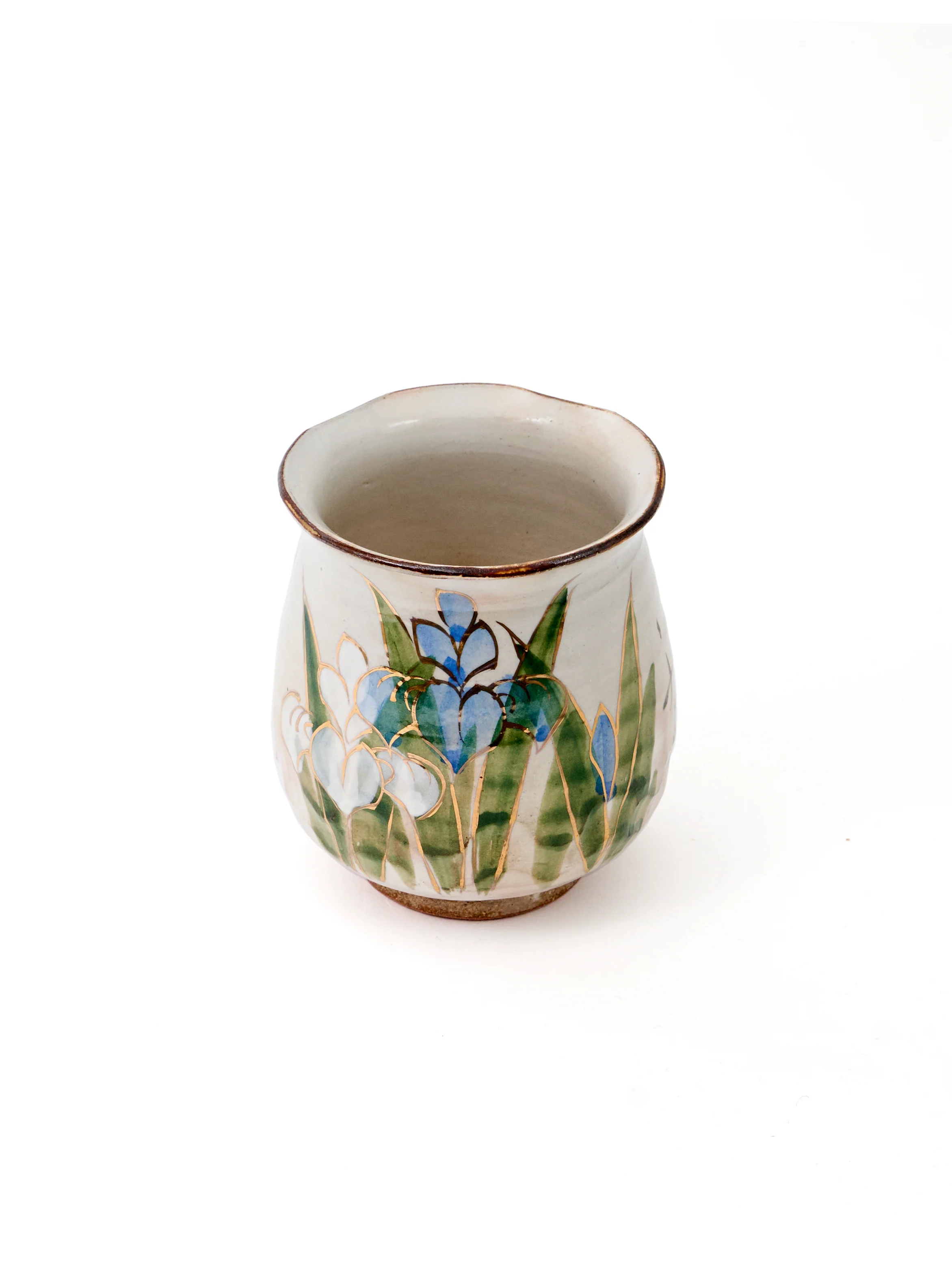 Iris Kyoto Ware Yunomi Teacup Set by Shunzan - Image 6