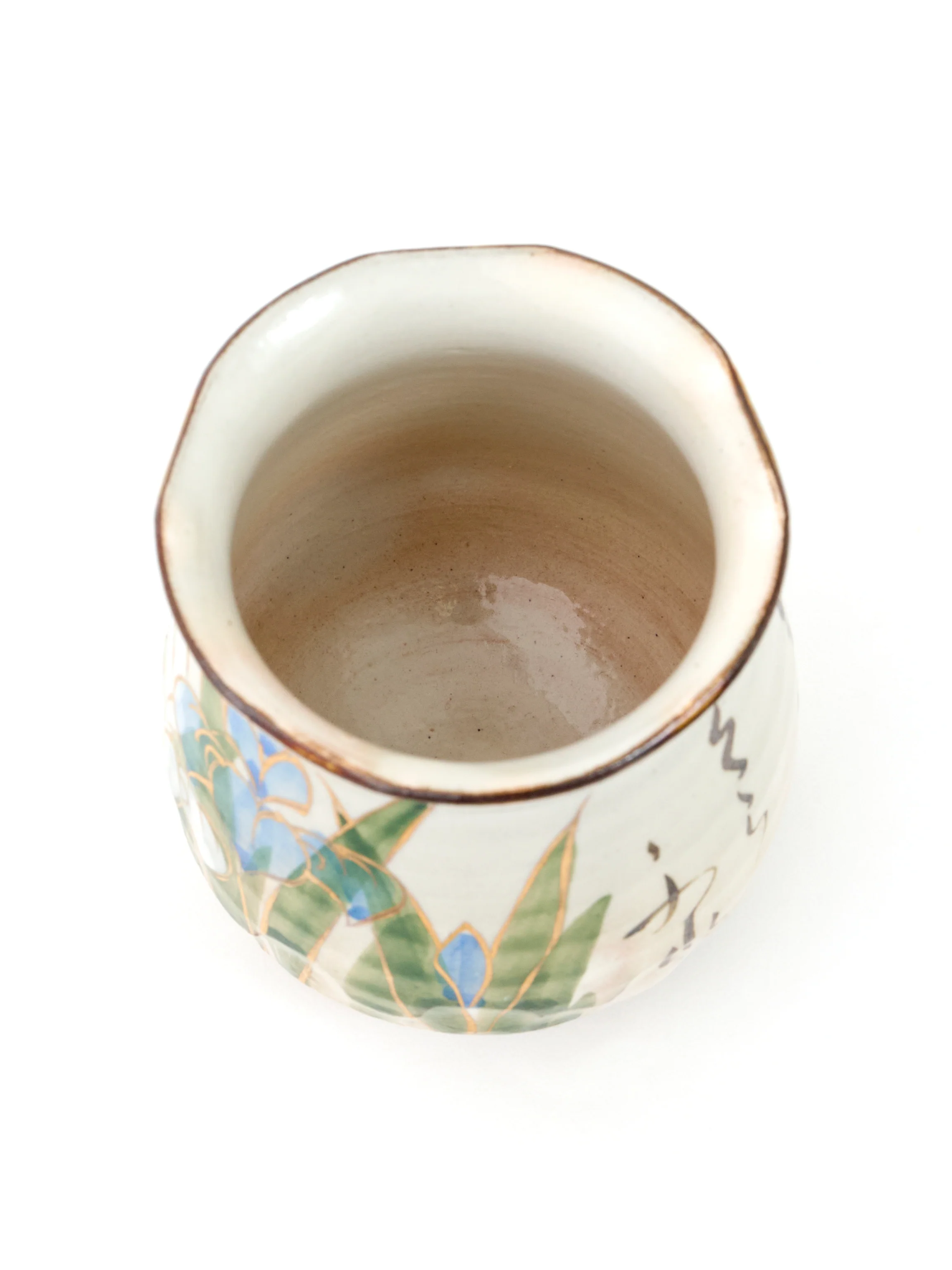 Iris Kyoto Ware Yunomi Teacup Set by Shunzan - Image 7