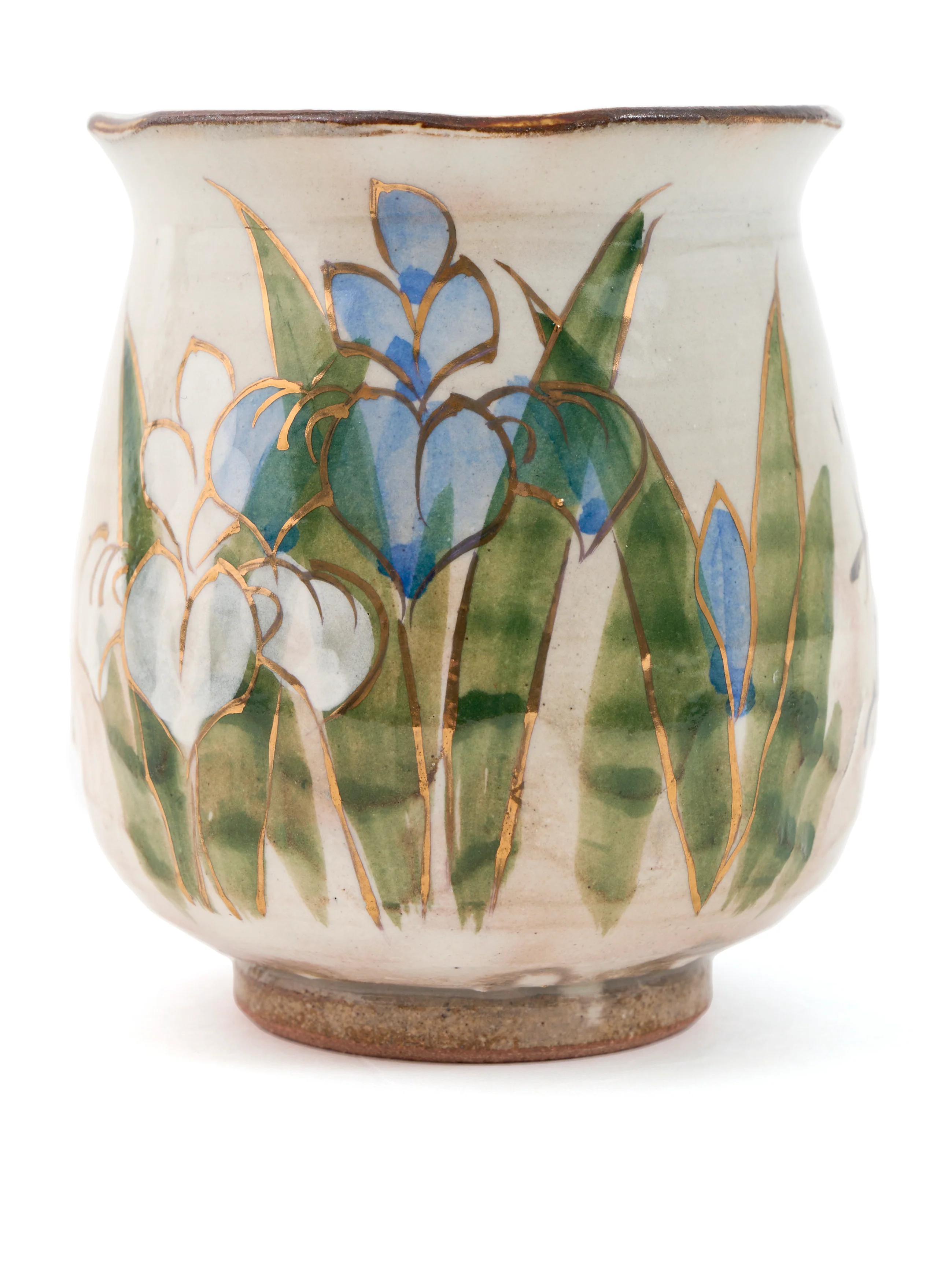Iris Kyoto Ware Yunomi Teacup Set by Shunzan - Image 9