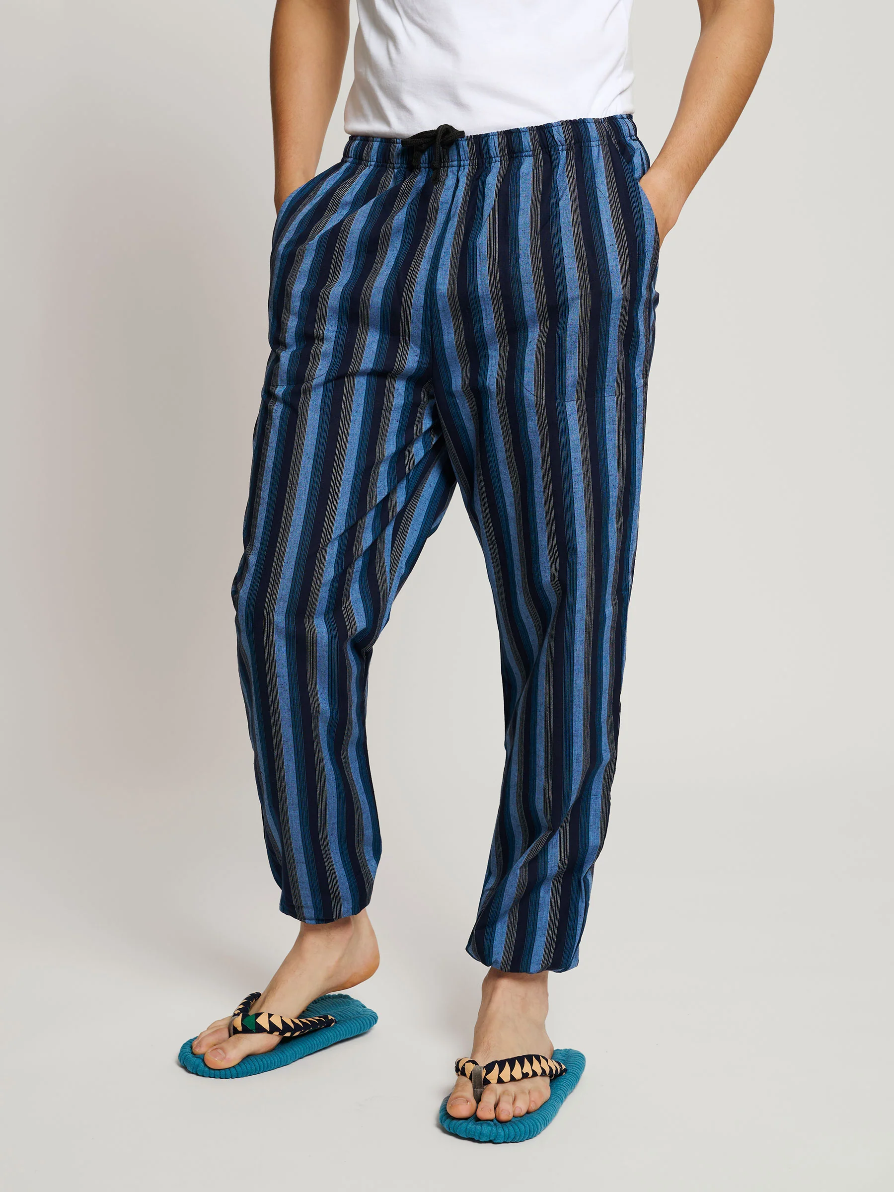 Monpe Men’s Cotton Lounge Pants in Katsuo Weave - Image 3