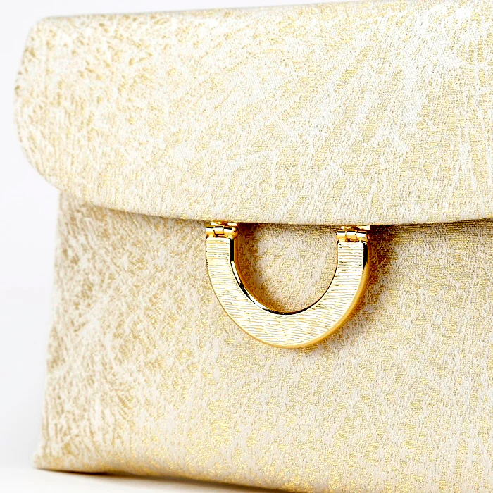 Kiku Silk Brocade Clutch - Image 3