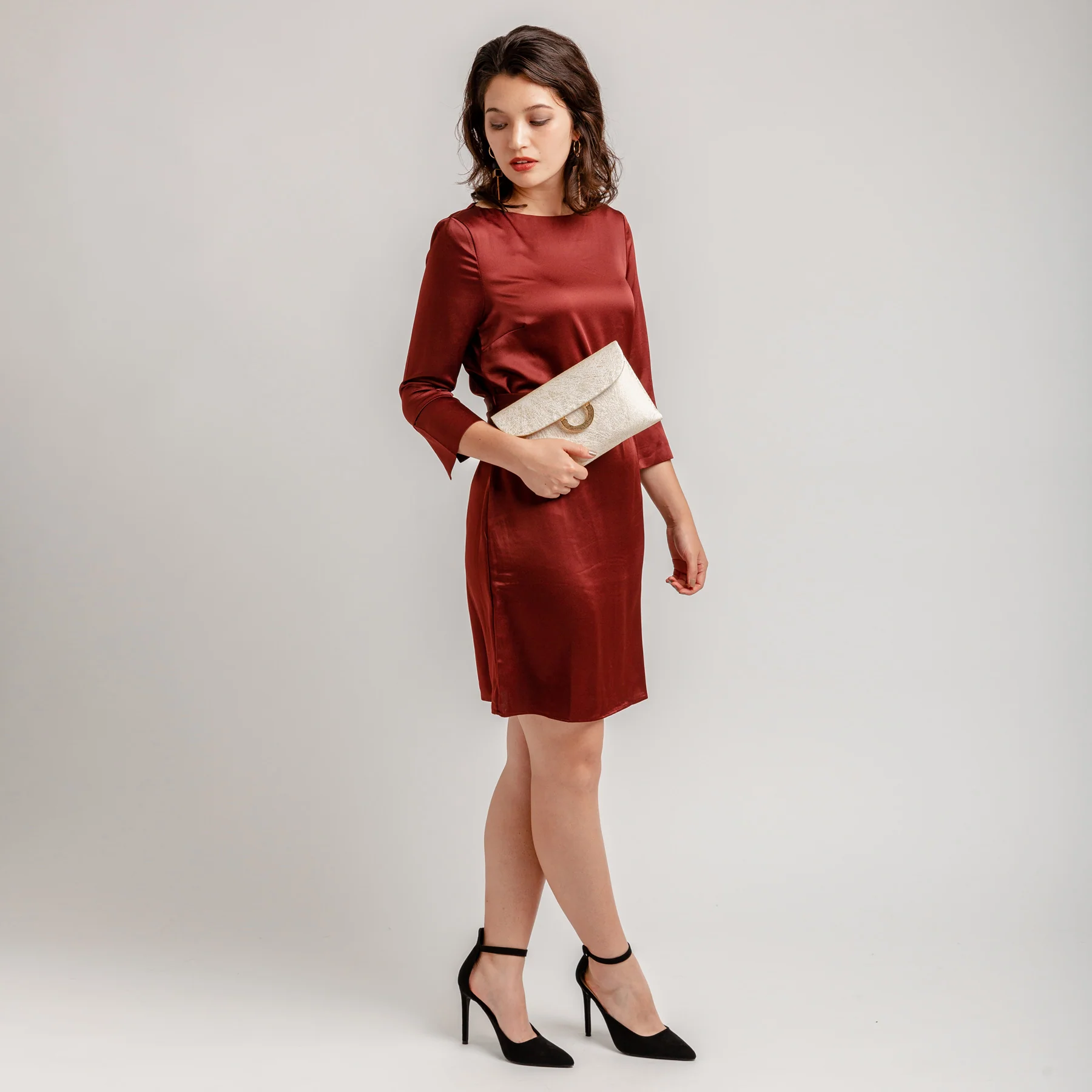 Kiku Silk Brocade Clutch - Image 5