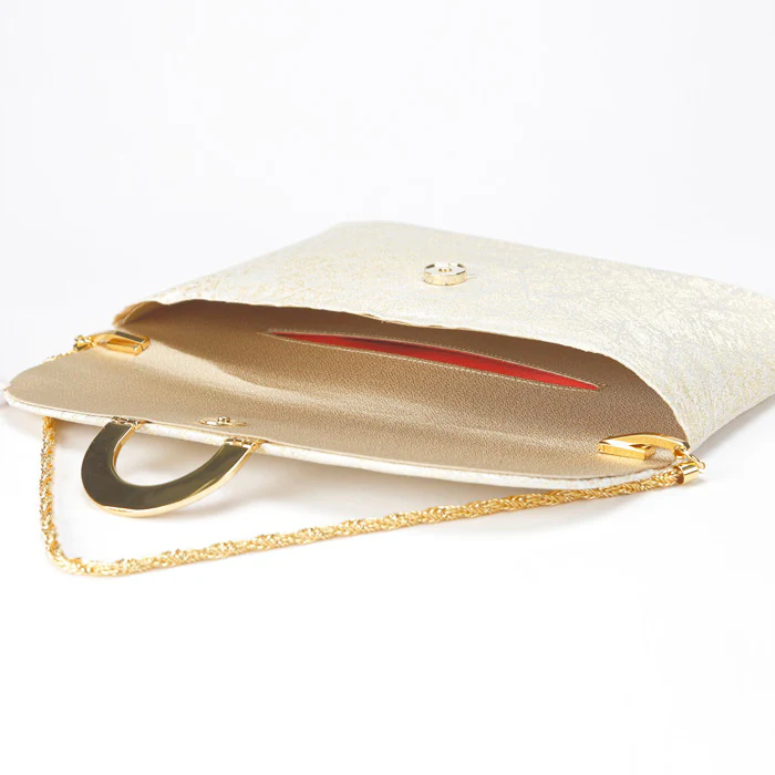 Kiku Silk Brocade Clutch - Image 6
