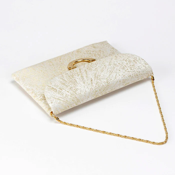 Kiku Silk Brocade Clutch - Image 7