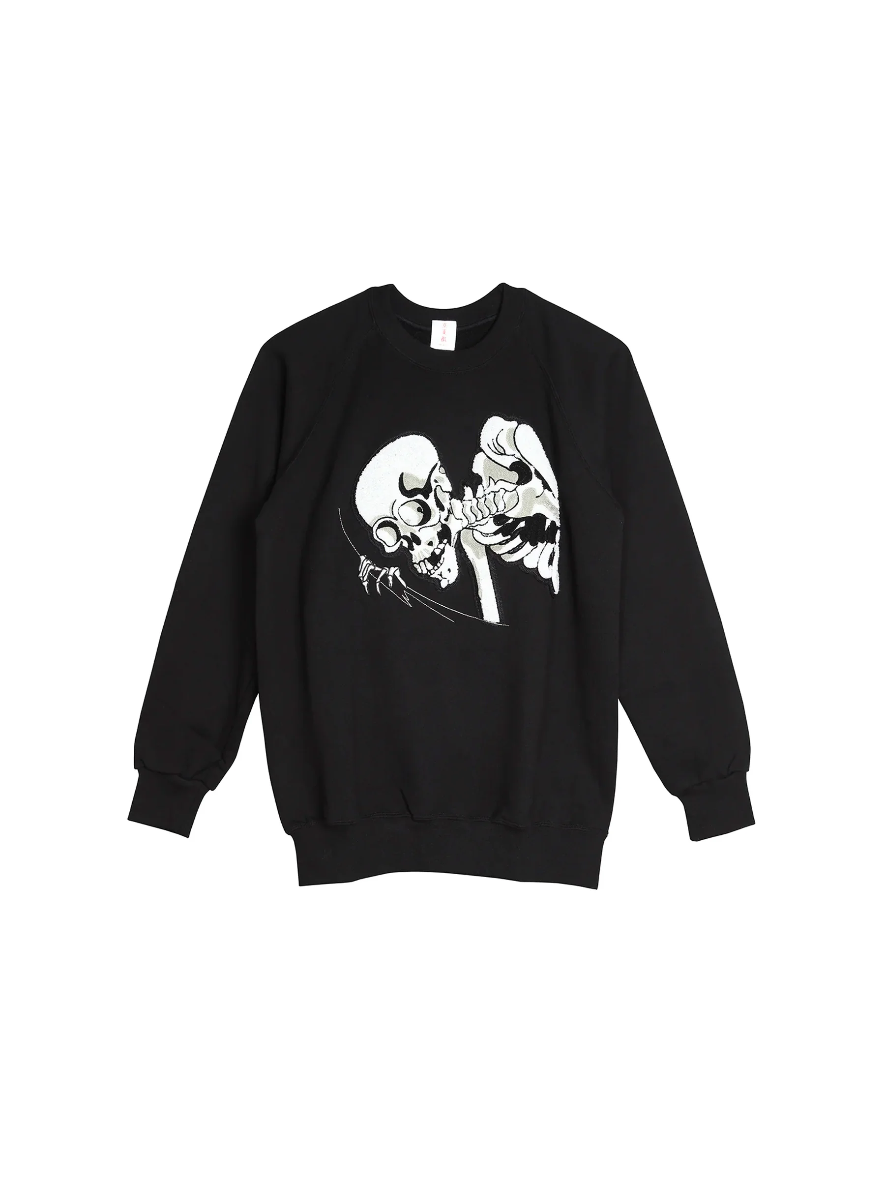 Kuniyoshi Embroidered Cotton Sweatshirt in Black - Image 6