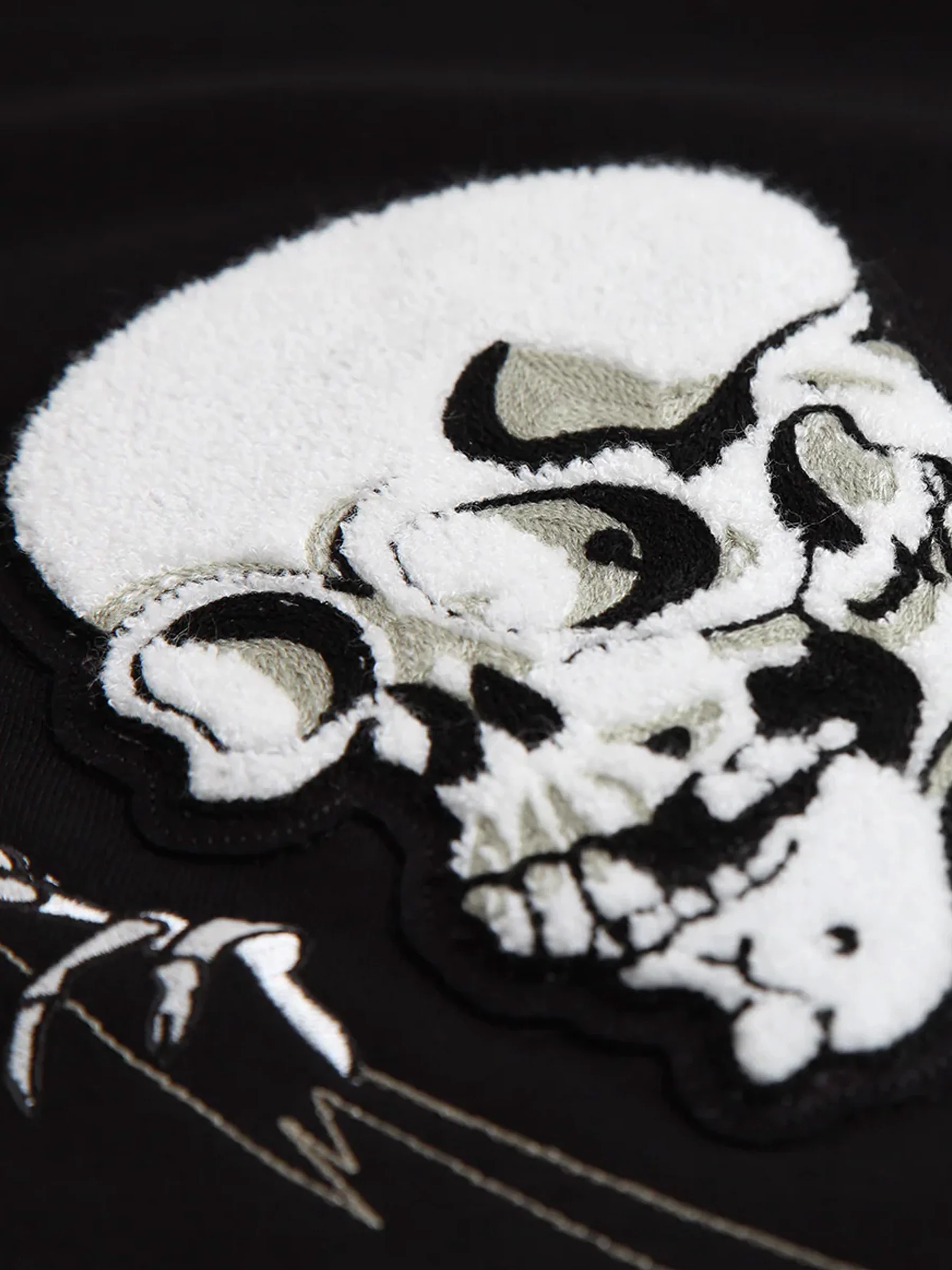 Kuniyoshi Embroidered Cotton Sweatshirt in Black - Image 9
