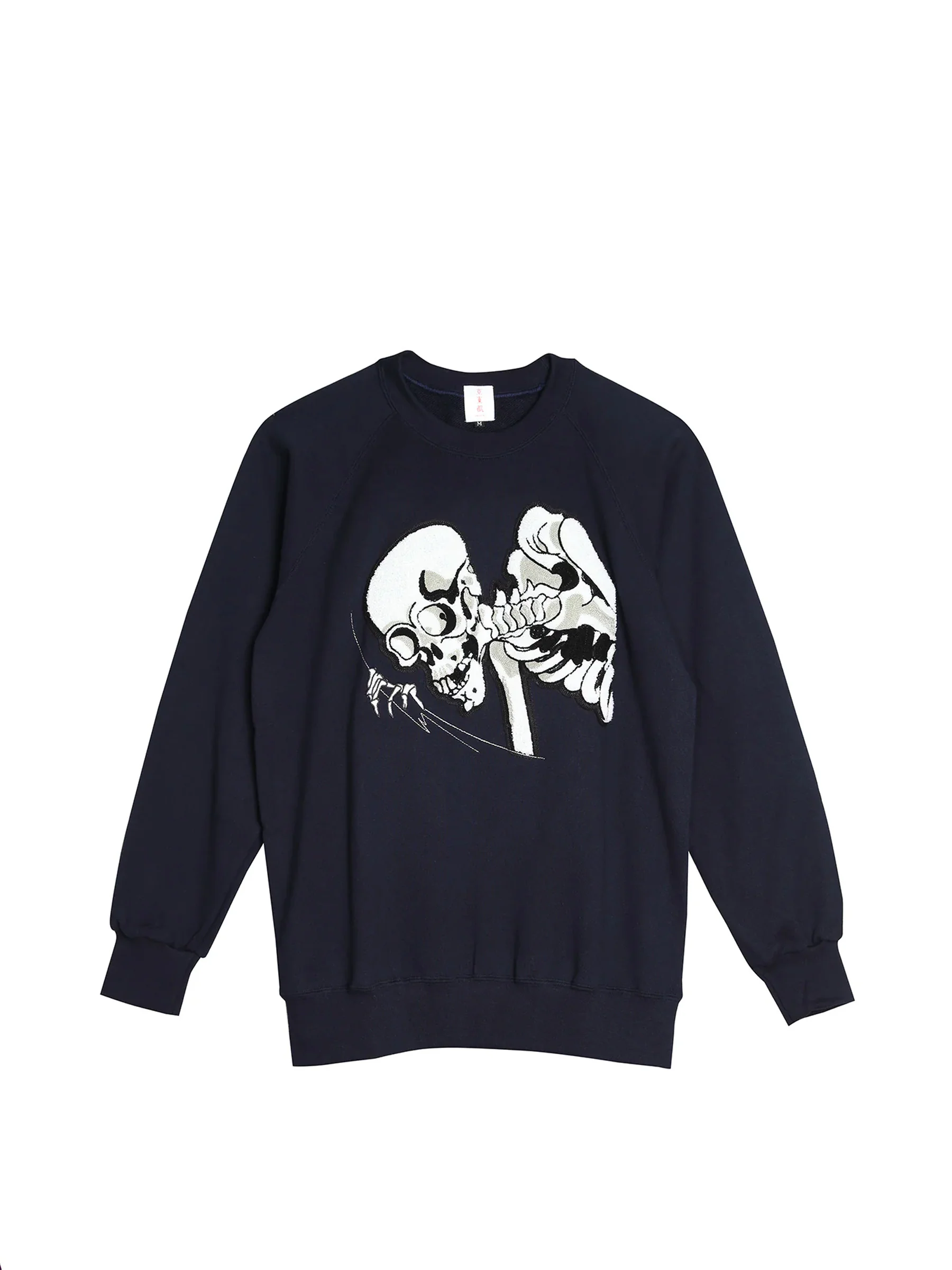 Kuniyoshi Embroidered Cotton Sweatshirt in Navy - Image 6