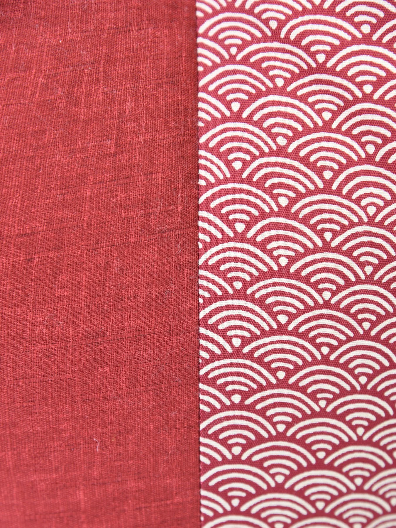 Seigaiha Red Zafu Cushion - Image 6