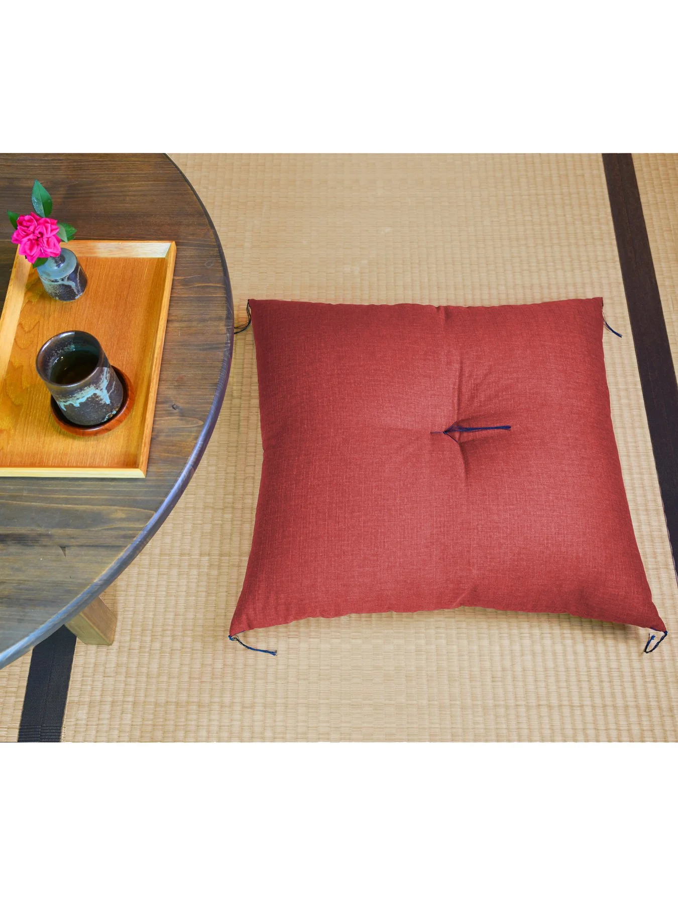 Kyoto Red Zabuton Cushion - Image 12