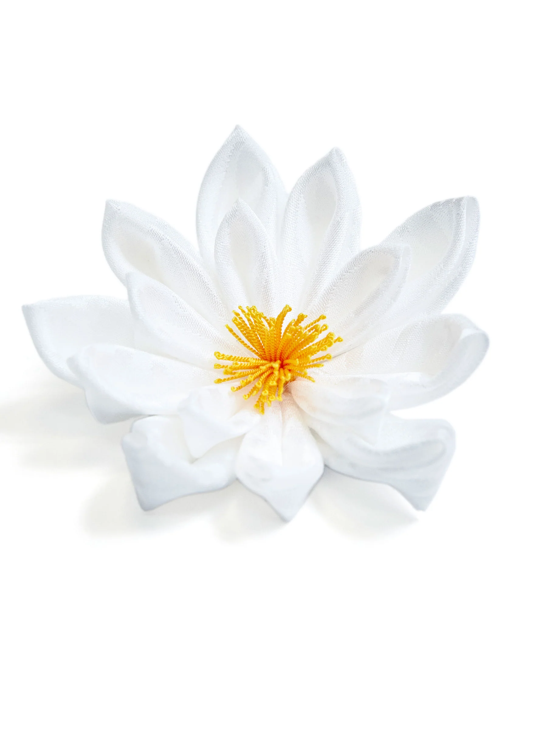 Lily Kanzashi Silk Hair Clip/Brooch - Image 4