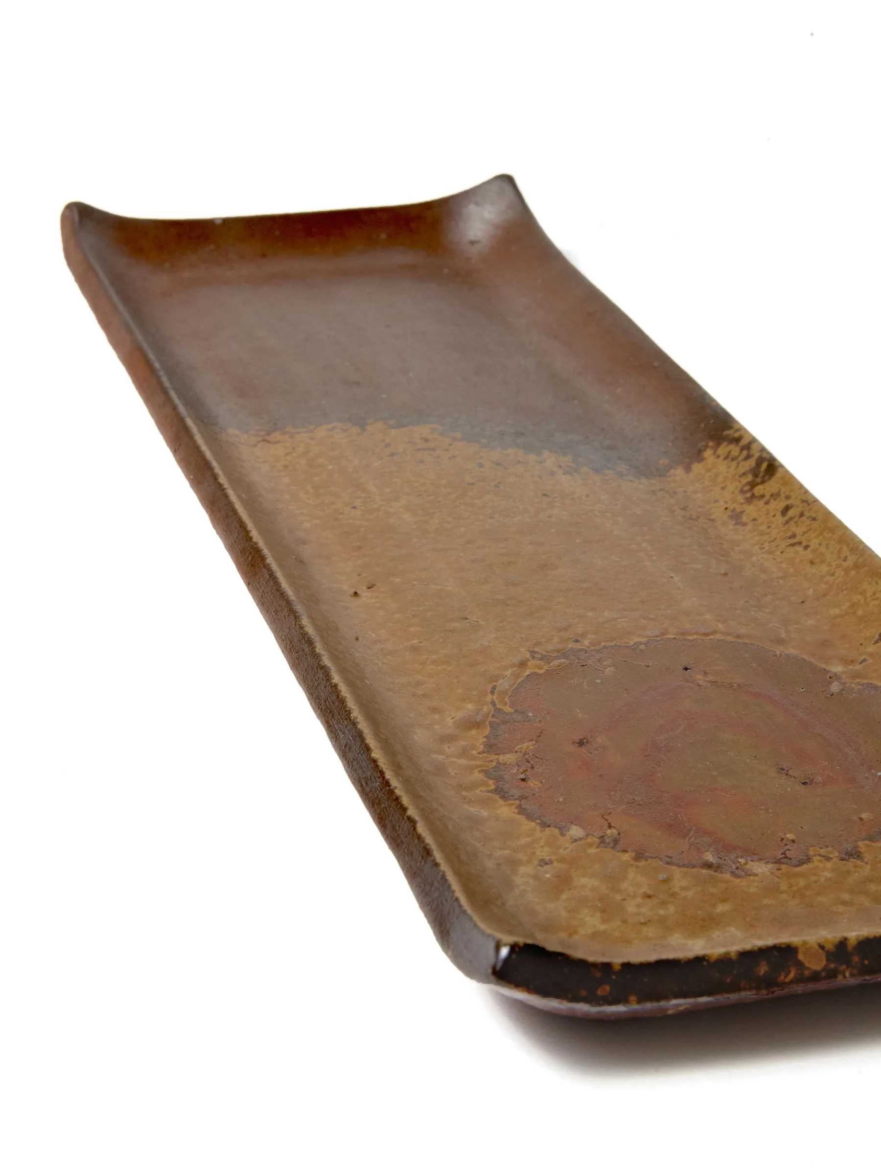 Long Bizen Ware Sushi Platter by Hozan (11"/27cm) - Image 4