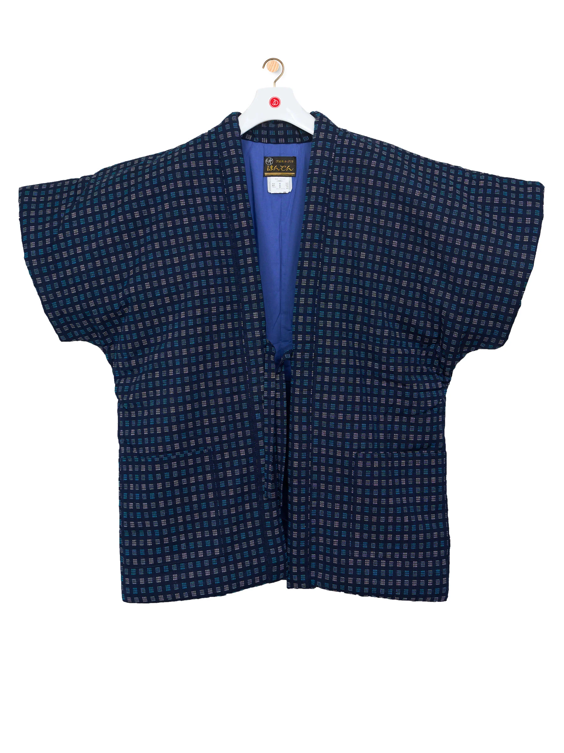 Mado Blue Short-Sleeve Hanten Padded Jacket - Image 5