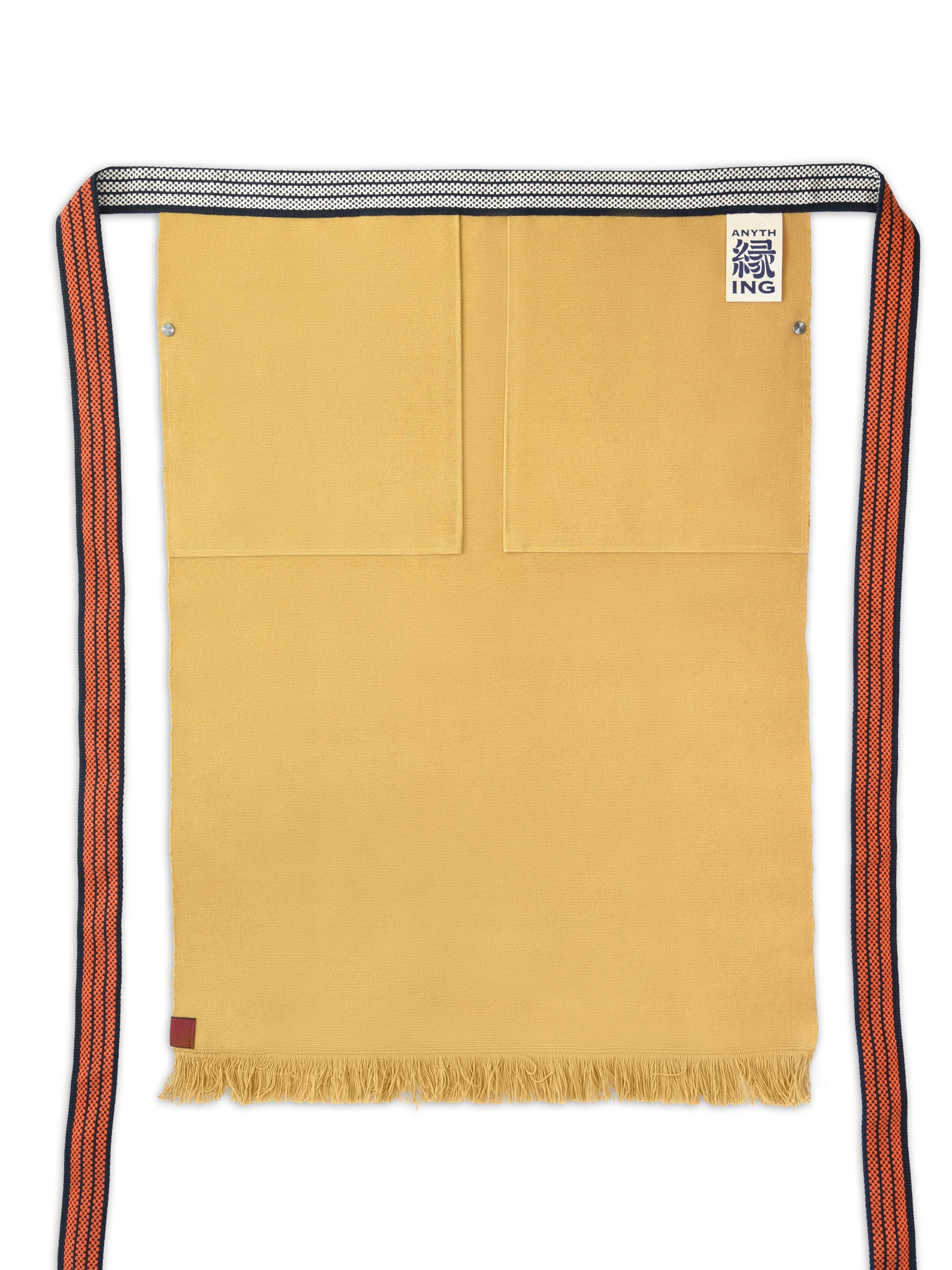 Japanese Maekake Apron in Saffron - Image 4