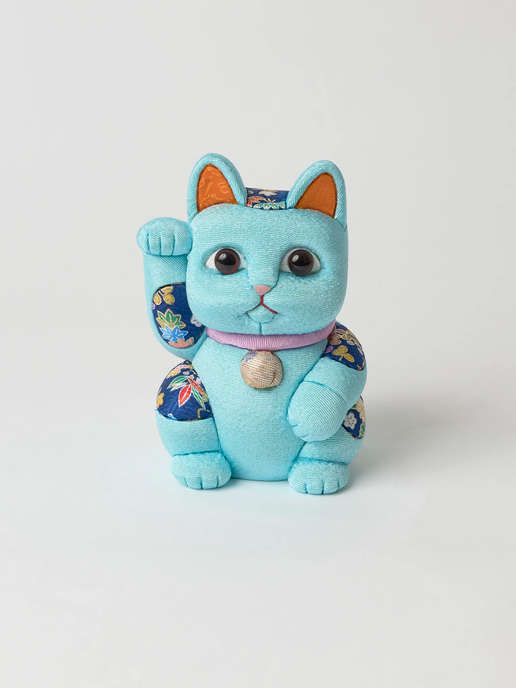 Maneki Neko Lucky Cat in Blue - Image 4