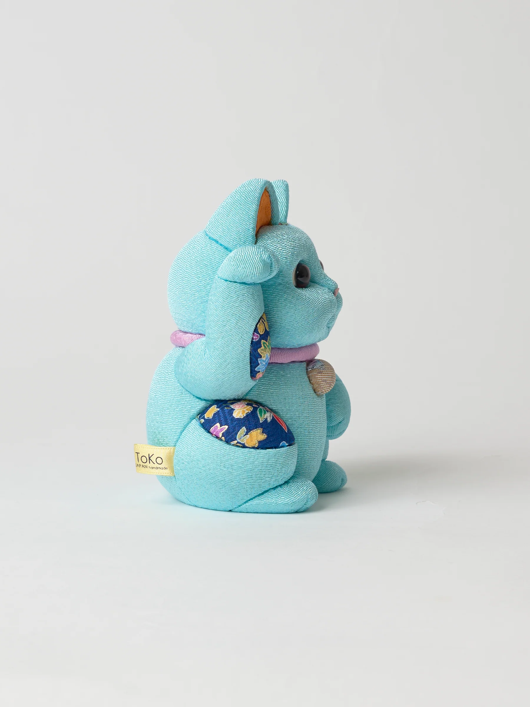 Maneki Neko Lucky Cat in Blue - Image 5