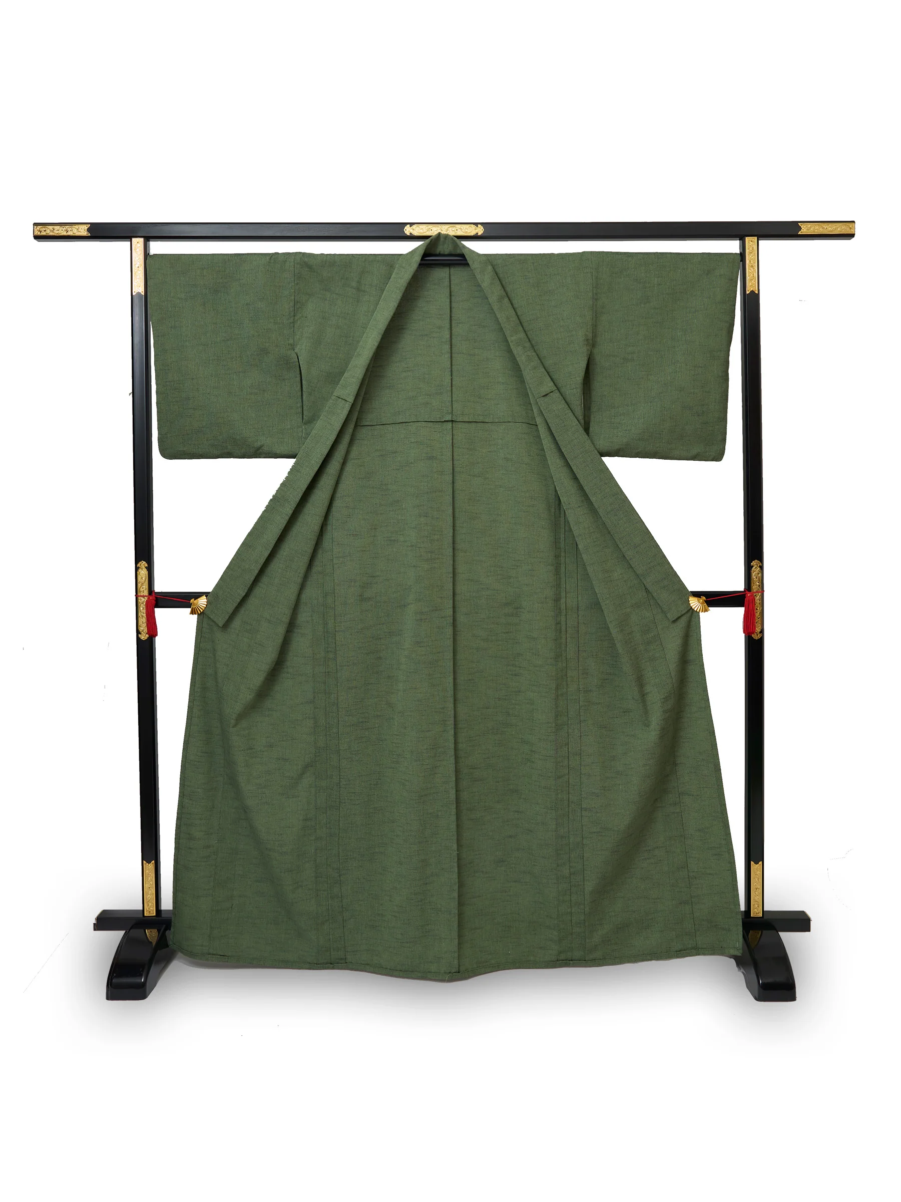 Matcha Green Kurume Cotton Kimono - Image 6