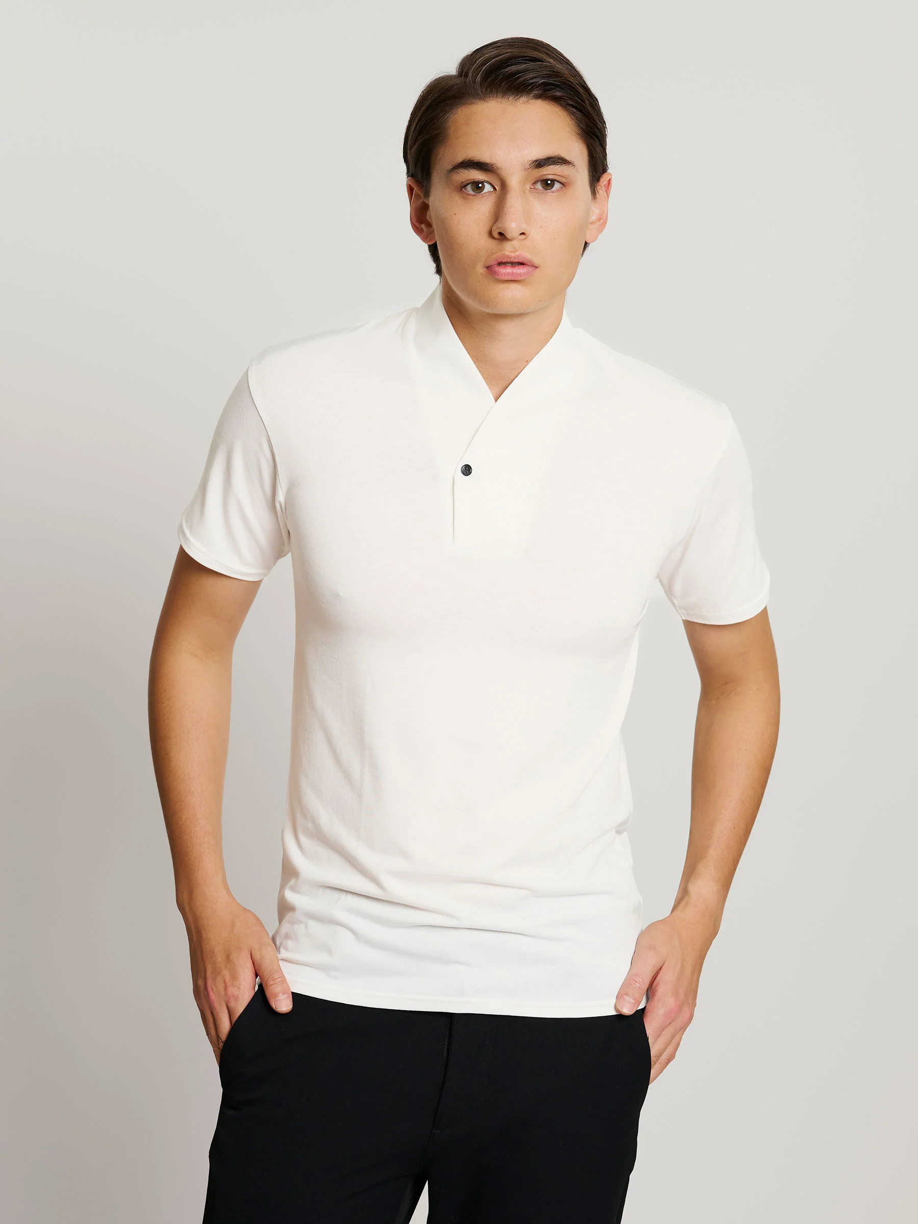 Kimono Collar T-Shirt - Image 3