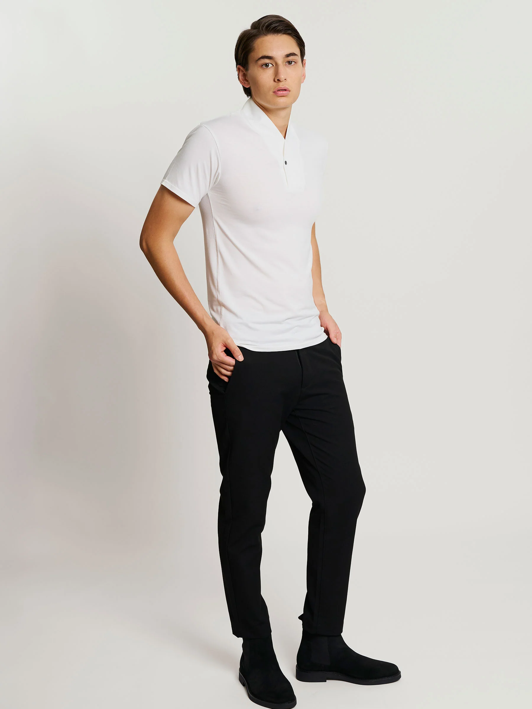 Kimono Collar T-Shirt - Image 4