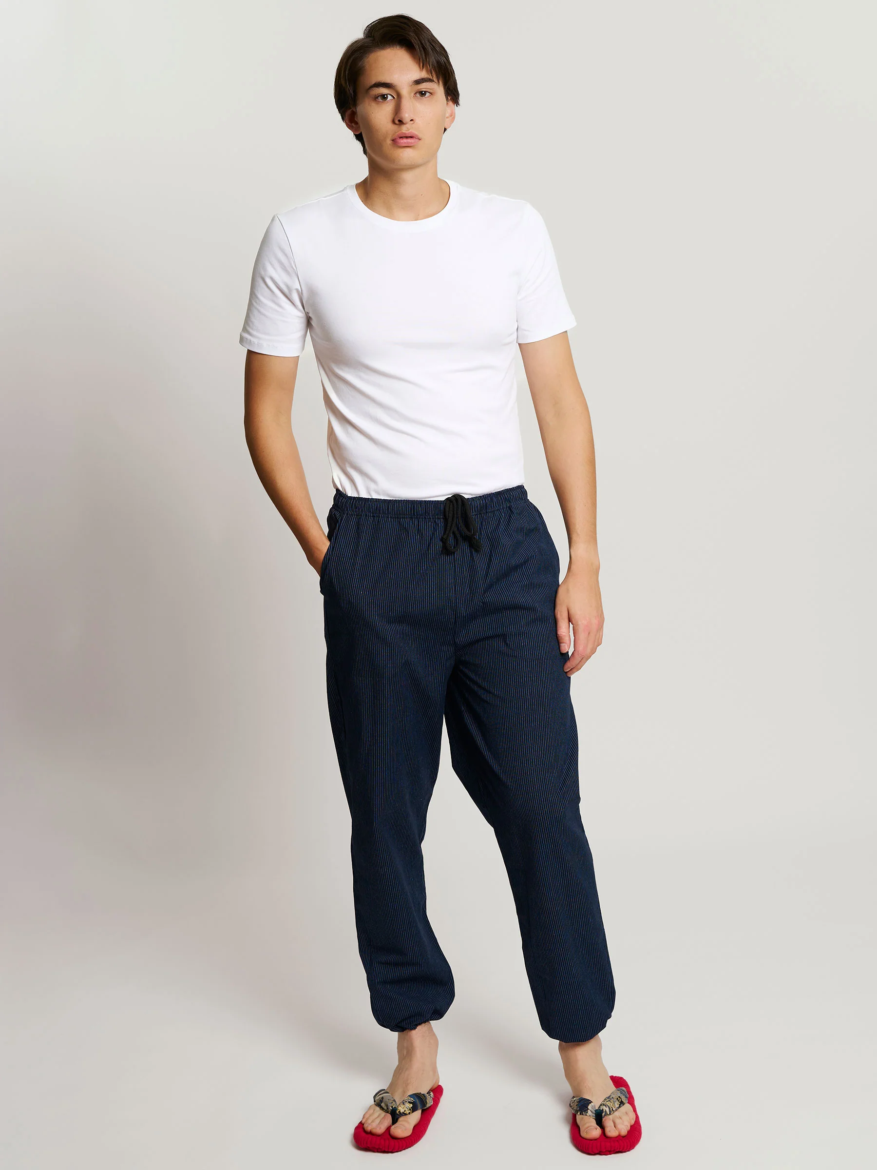 Monpe Men’s Cotton Lounge Pants in Midnight Weave - Image 3