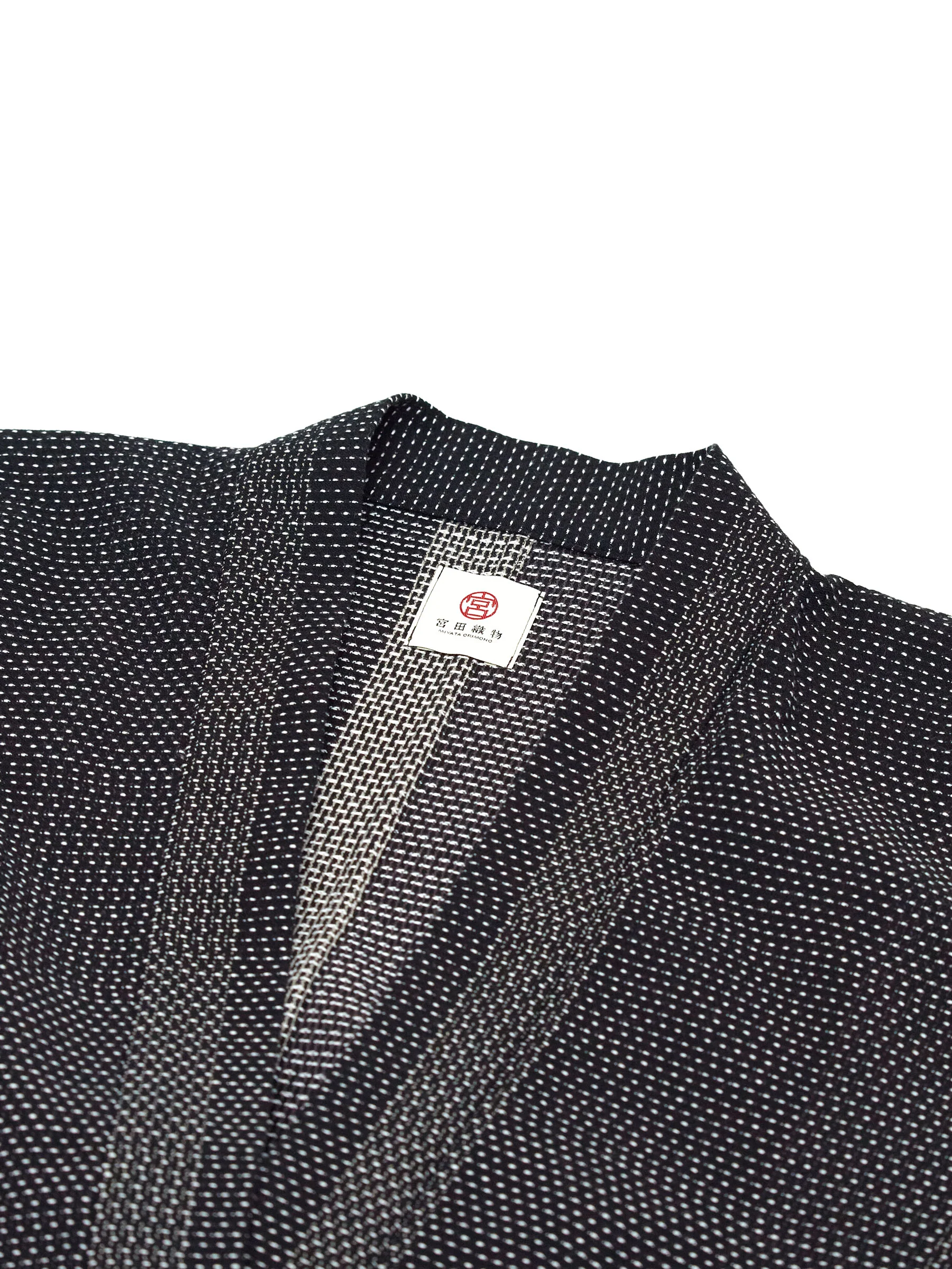 Miyako Black Haori Long Kimono Jacket - Image 11