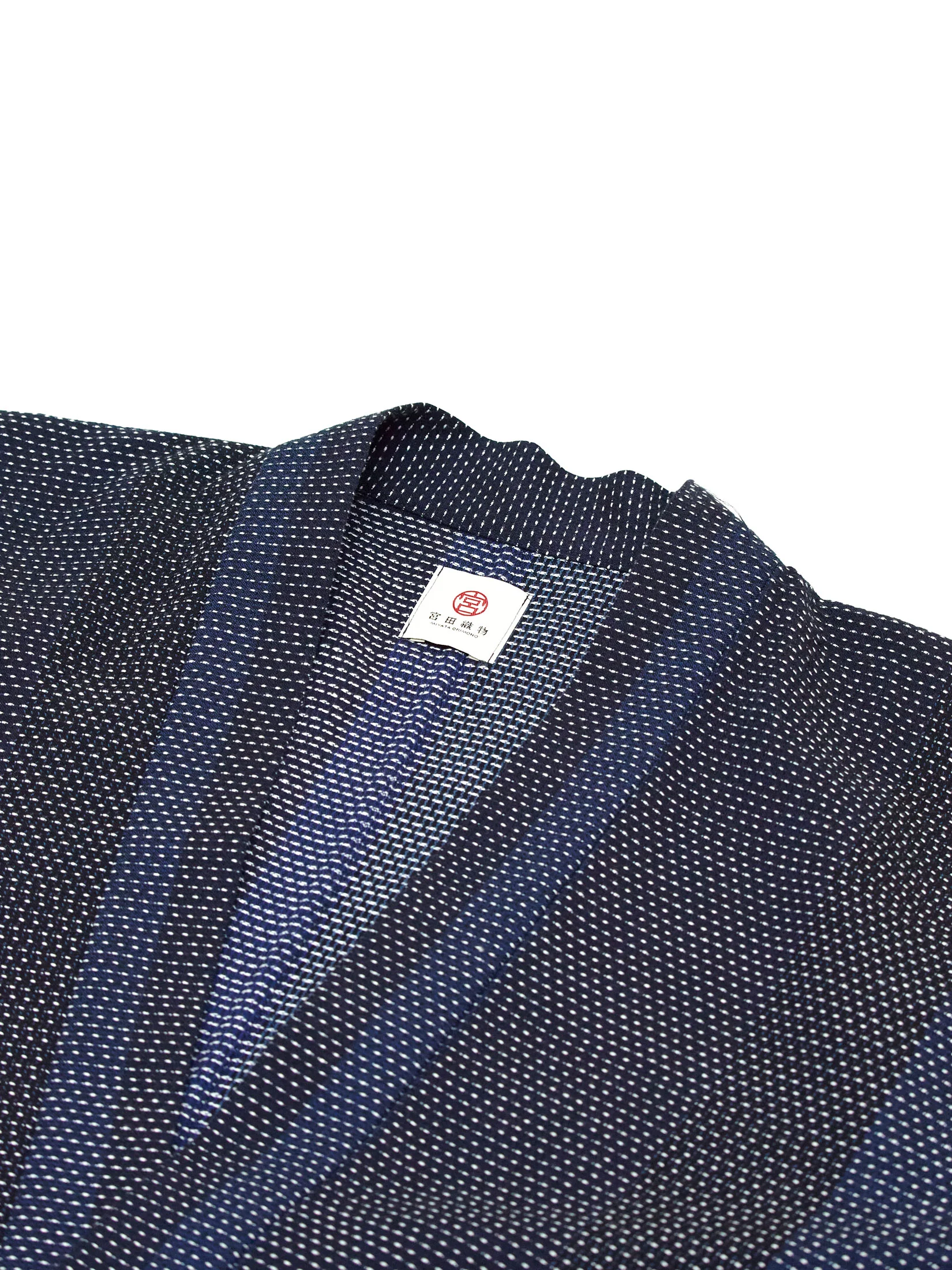 Miyako Indigo Haori Long Kimono Jacket - Image 11