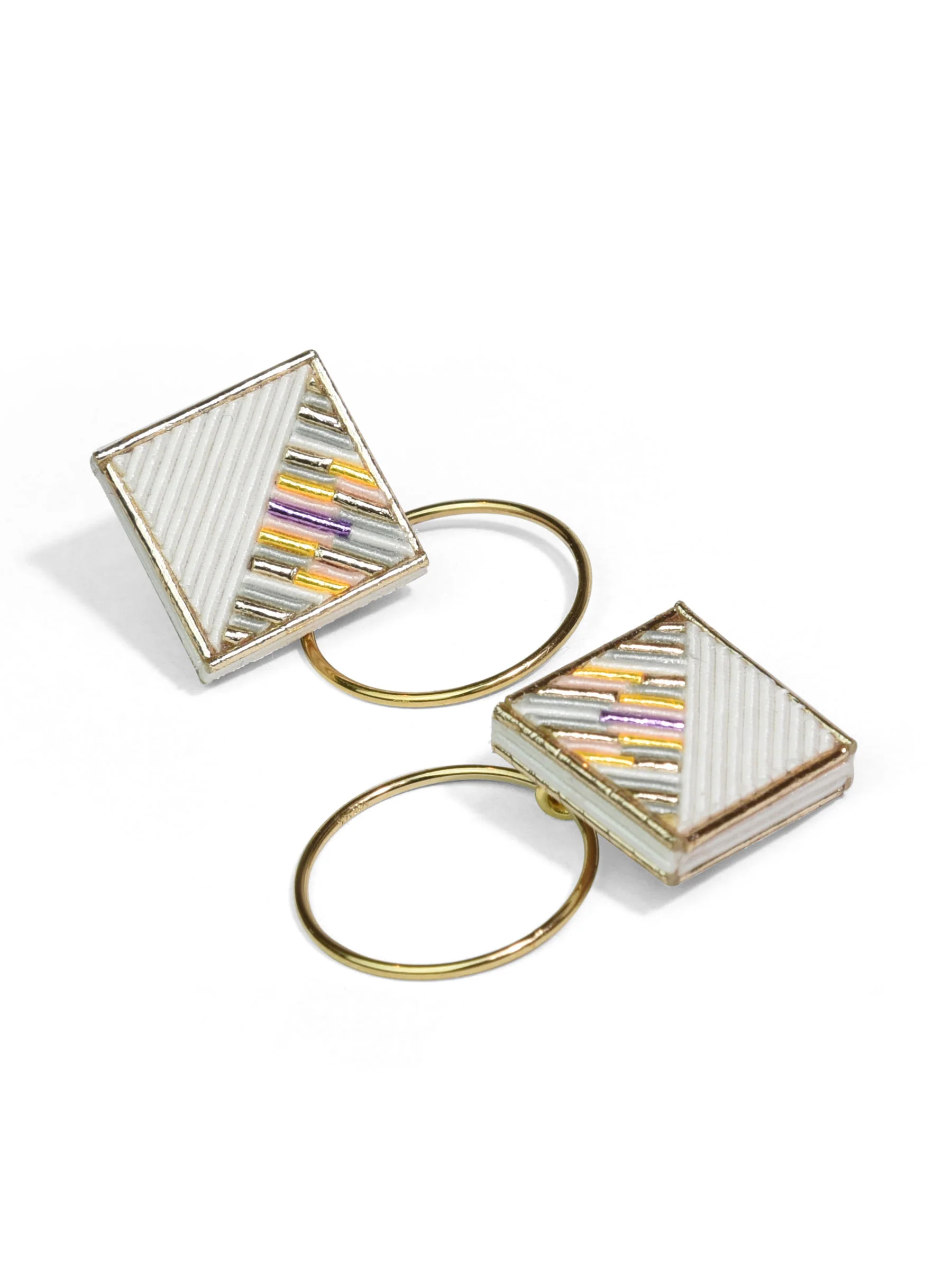 Mizuhiki Gold Earrings - Image 3