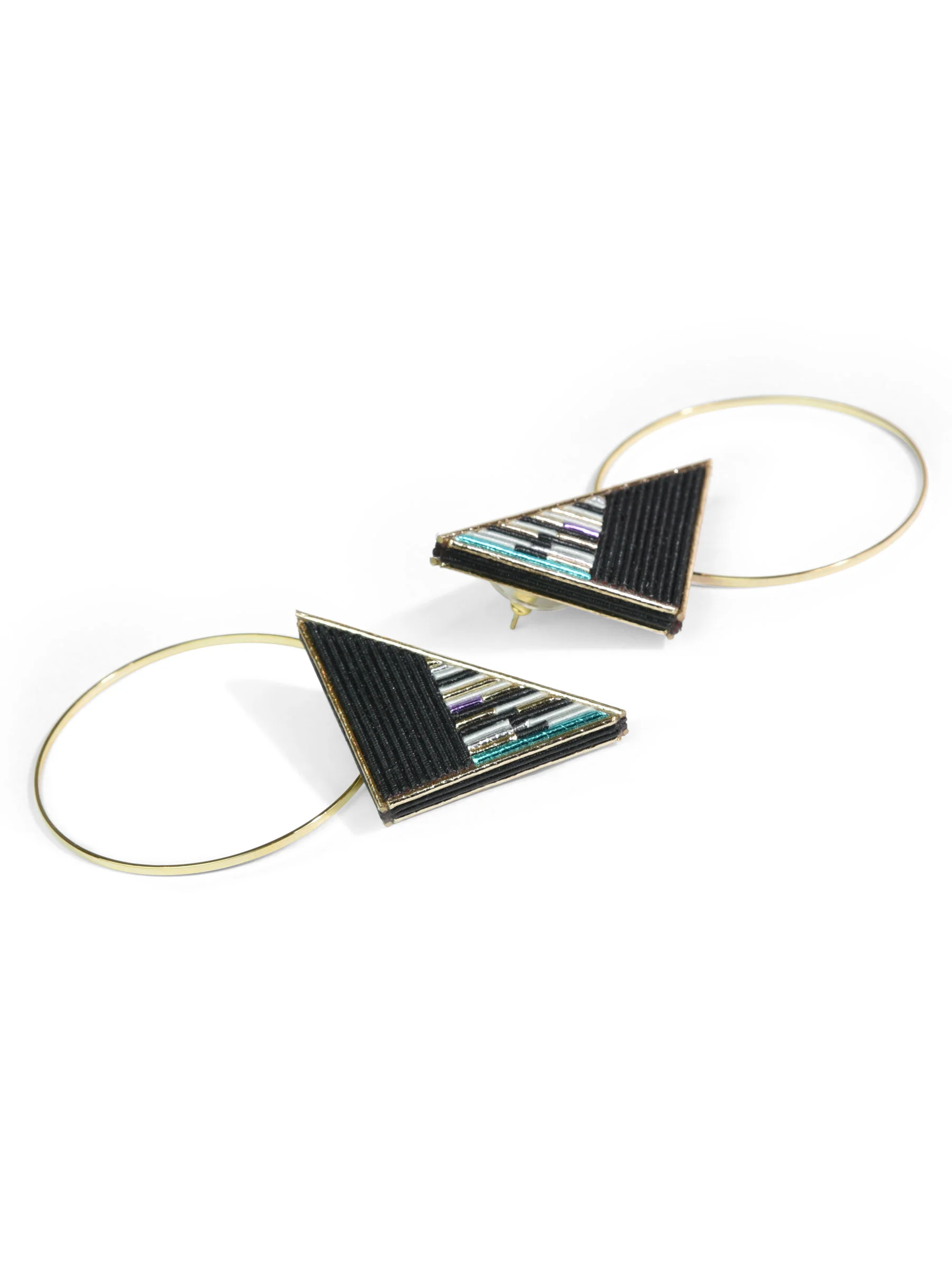 Mizuhiki Hoop Earrings - Image 3