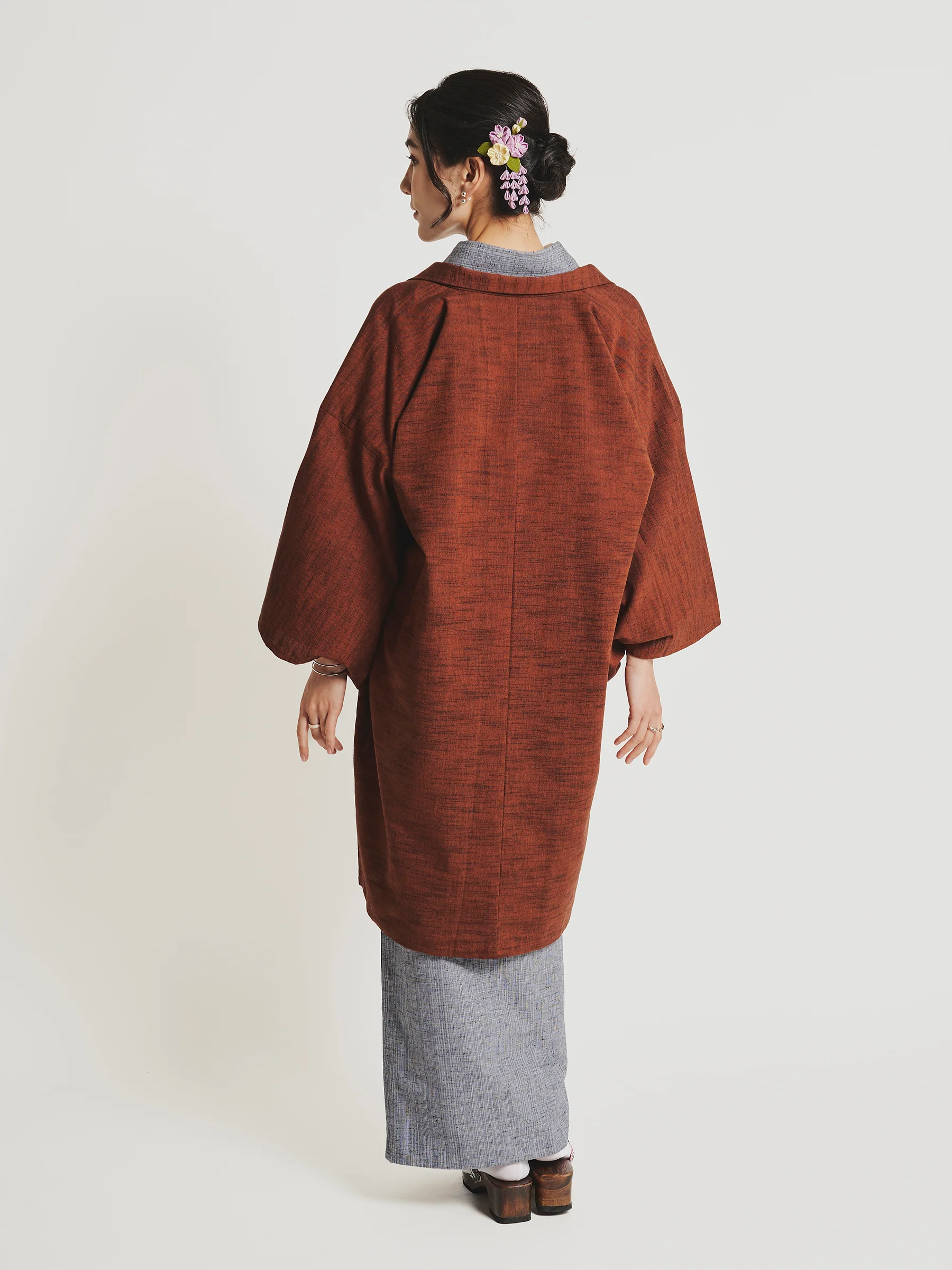 Momiji Red Traditional Haori Jacket - Image 4
