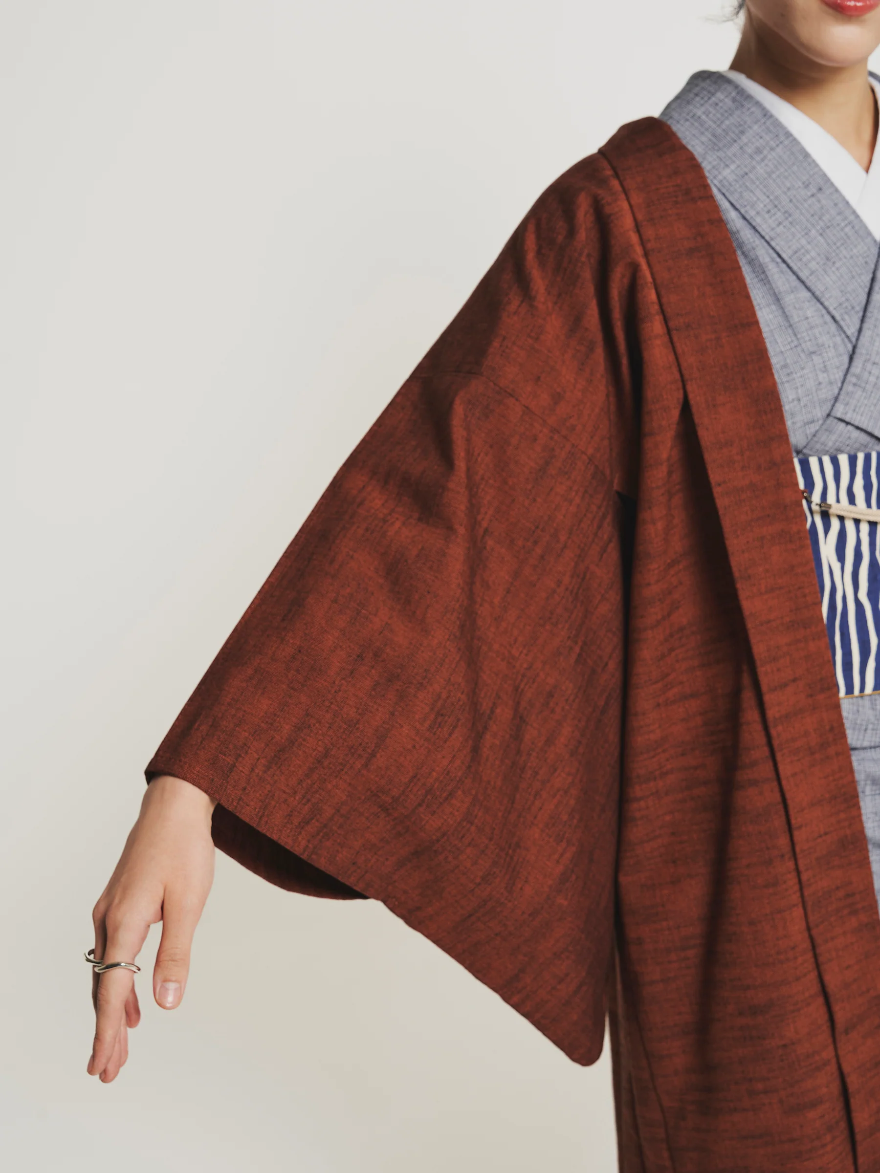 Momiji Red Traditional Haori Jacket - Image 5
