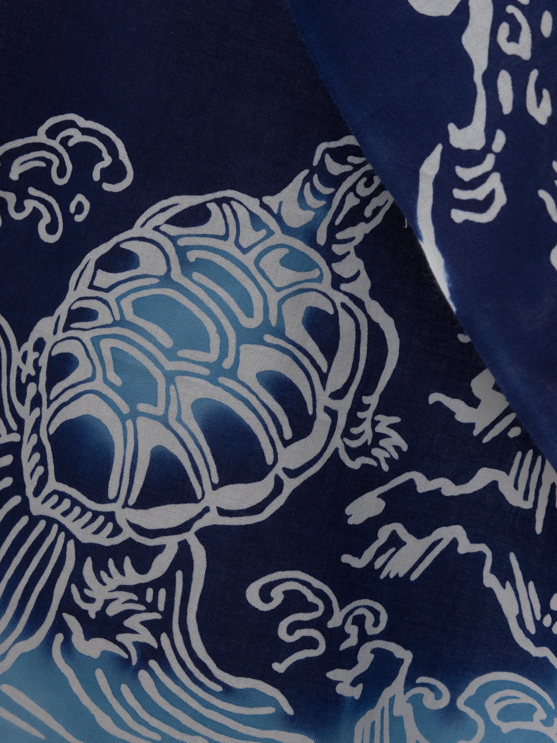 Moonlit Crane & Turtle Tenugui Towel - Image 3