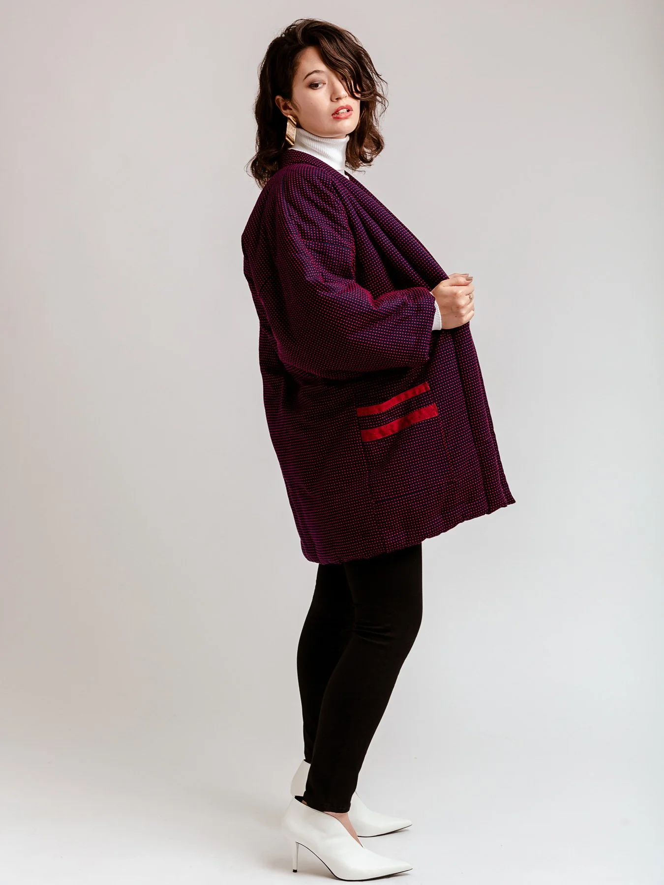 Navy Hanten Padded Jacket - Image 3