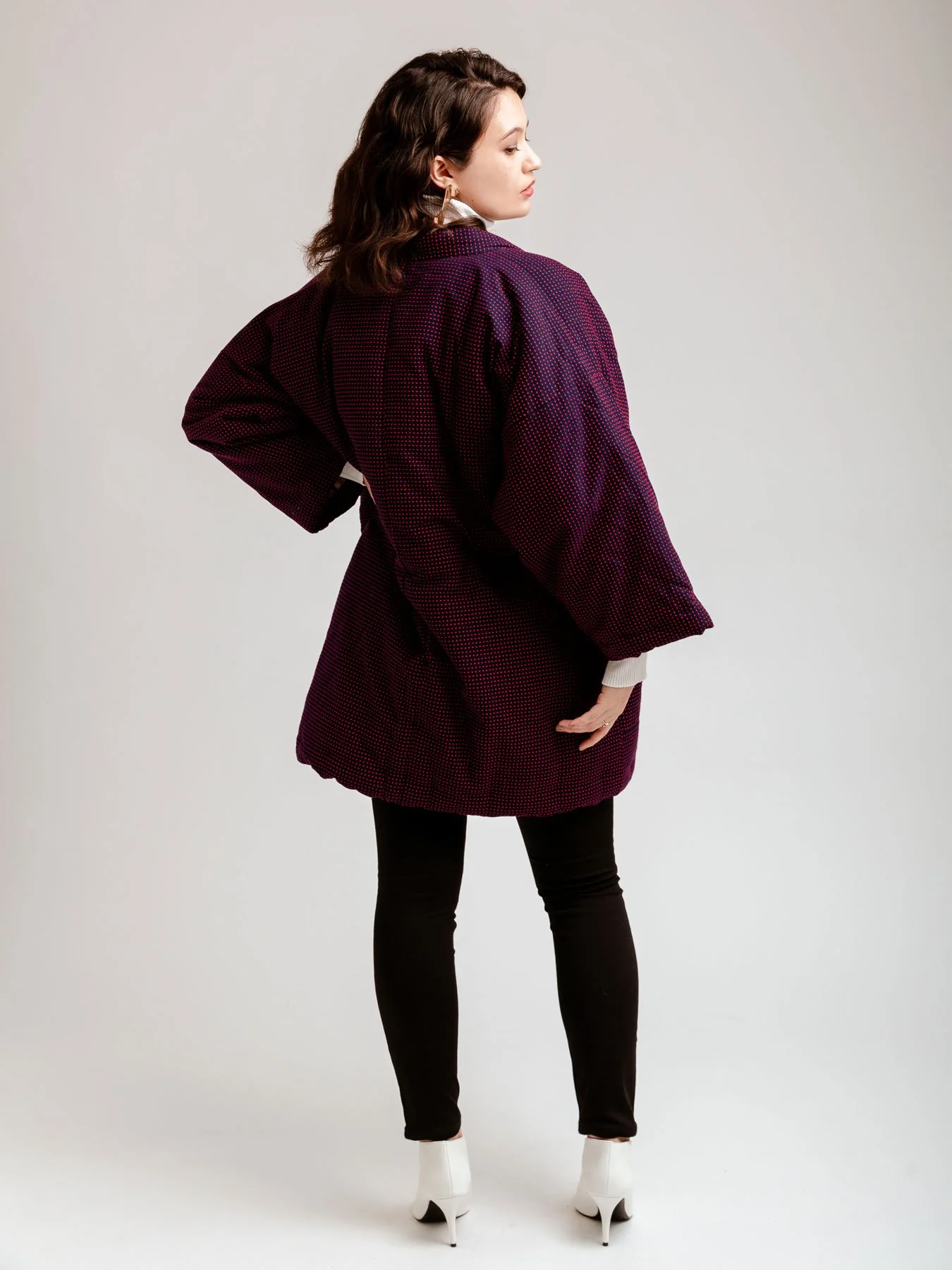 Navy Hanten Padded Jacket - Image 4