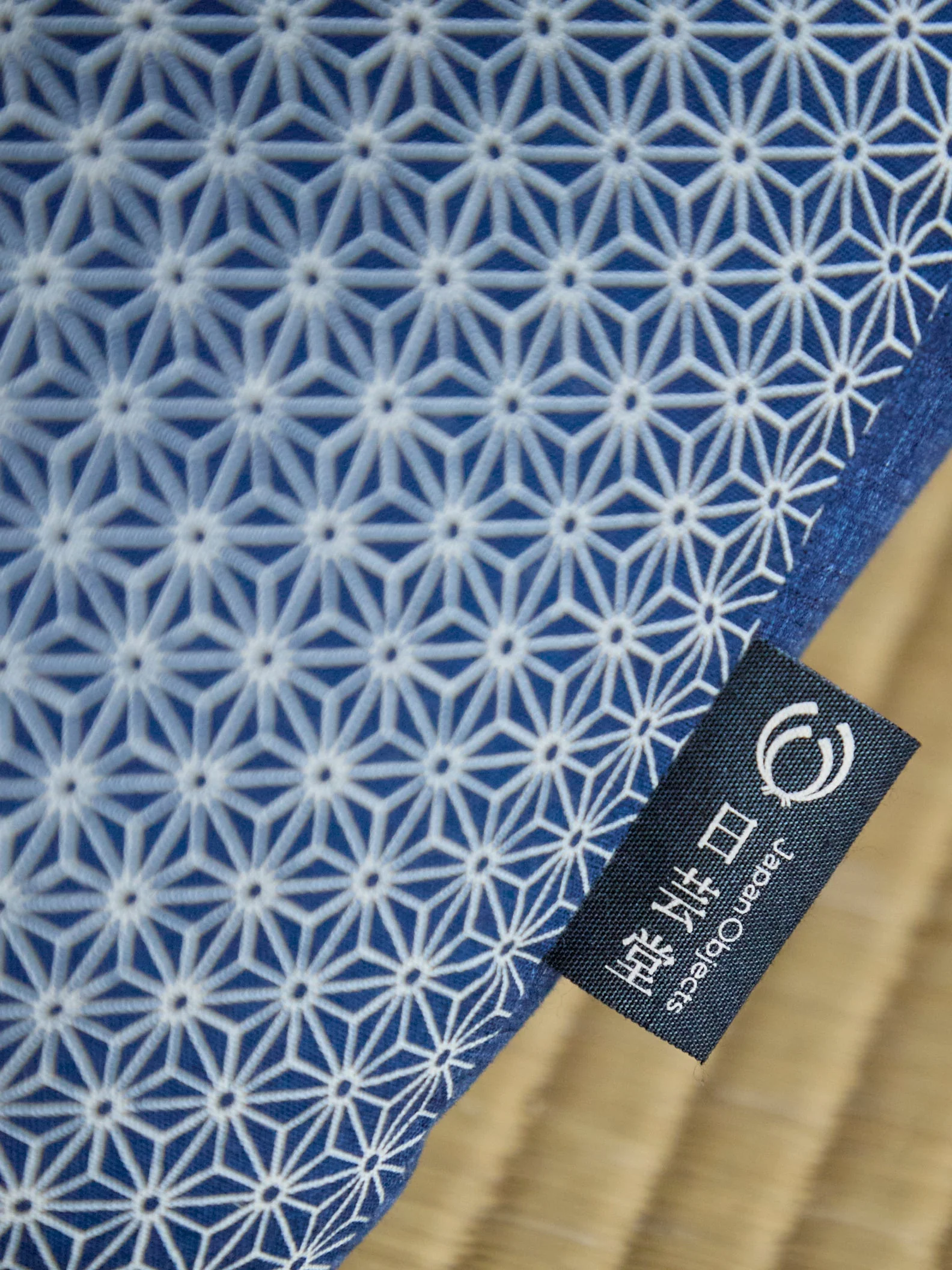Zafu & Zabuton Meditation Cushions Set – Asanoha Navy - Image 13