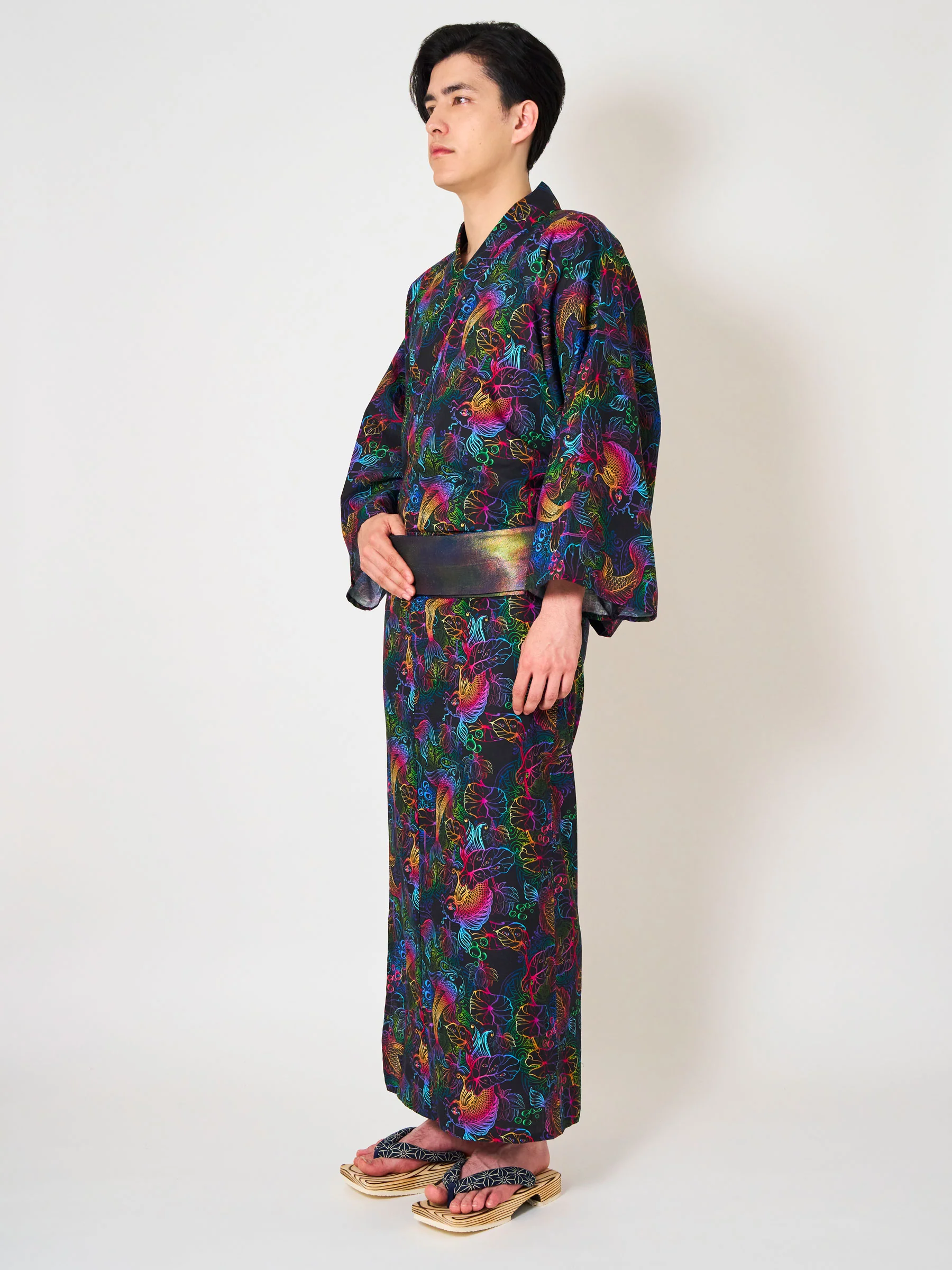 Neon Koi Men’s Yukata - Image 3