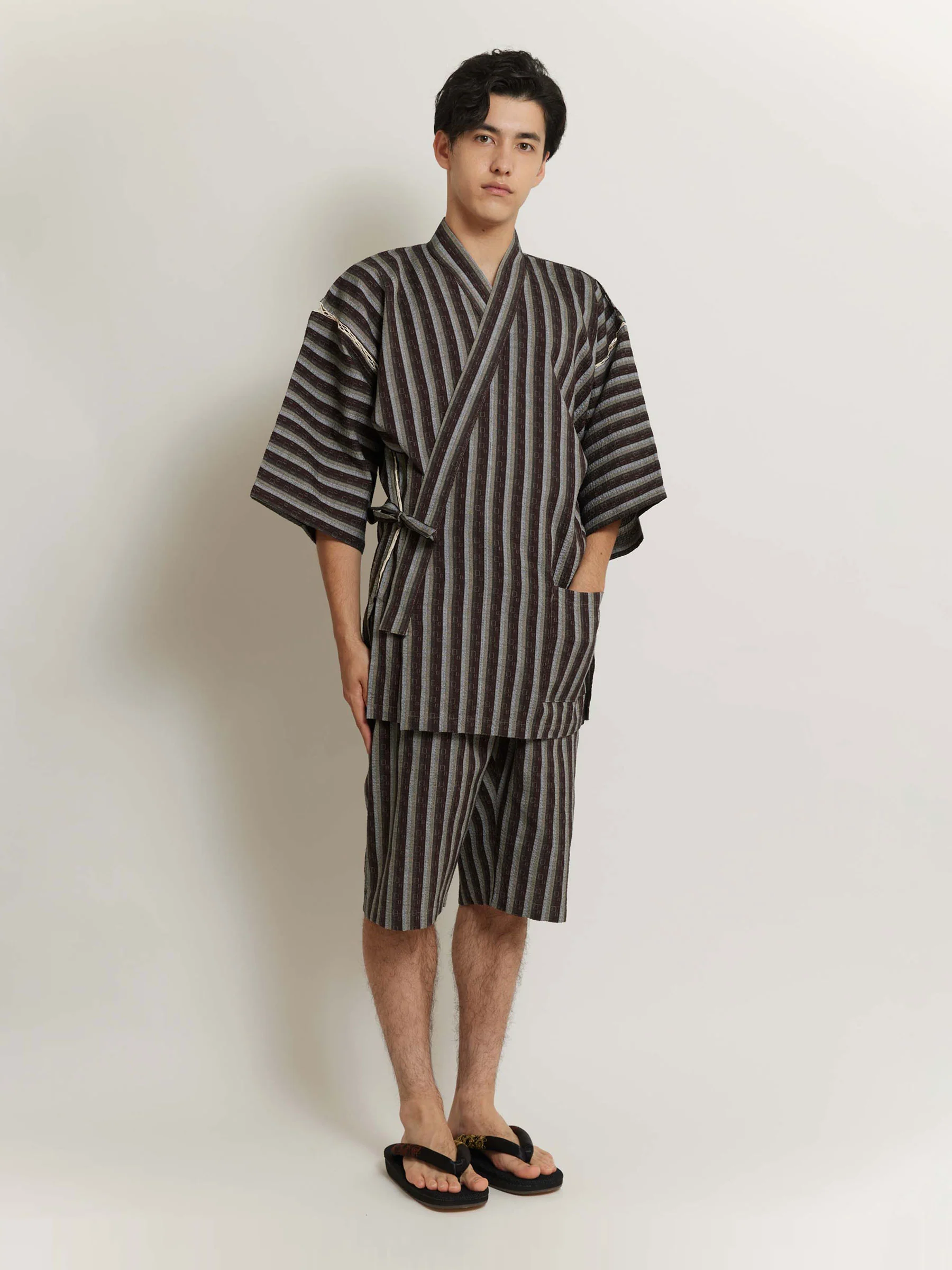 Ocha Jinbei Natural Cotton Shirt and Shorts