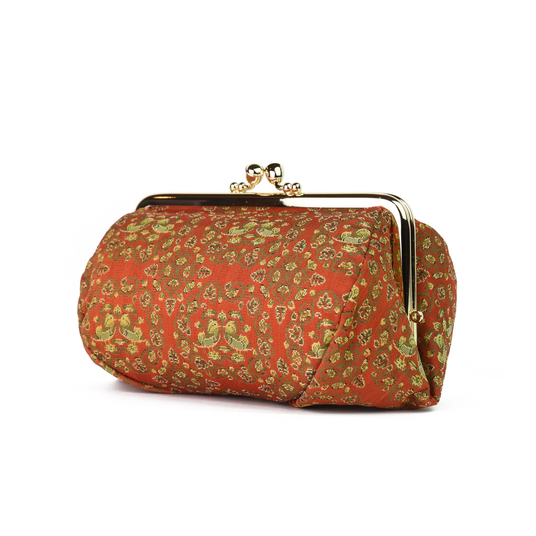 Oshidori Silk Brocade Travel Makeup Bag - Image 3