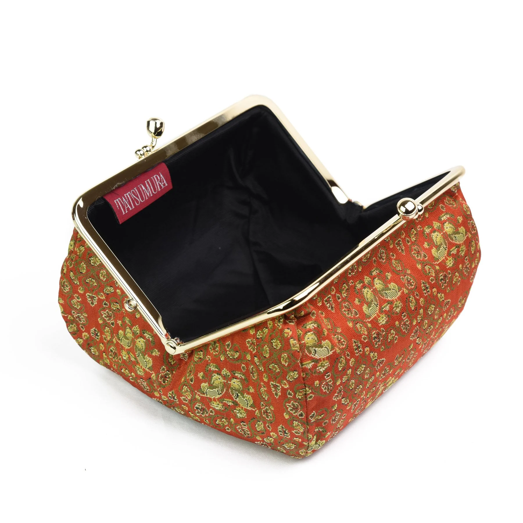 Oshidori Silk Brocade Travel Makeup Bag - Image 4