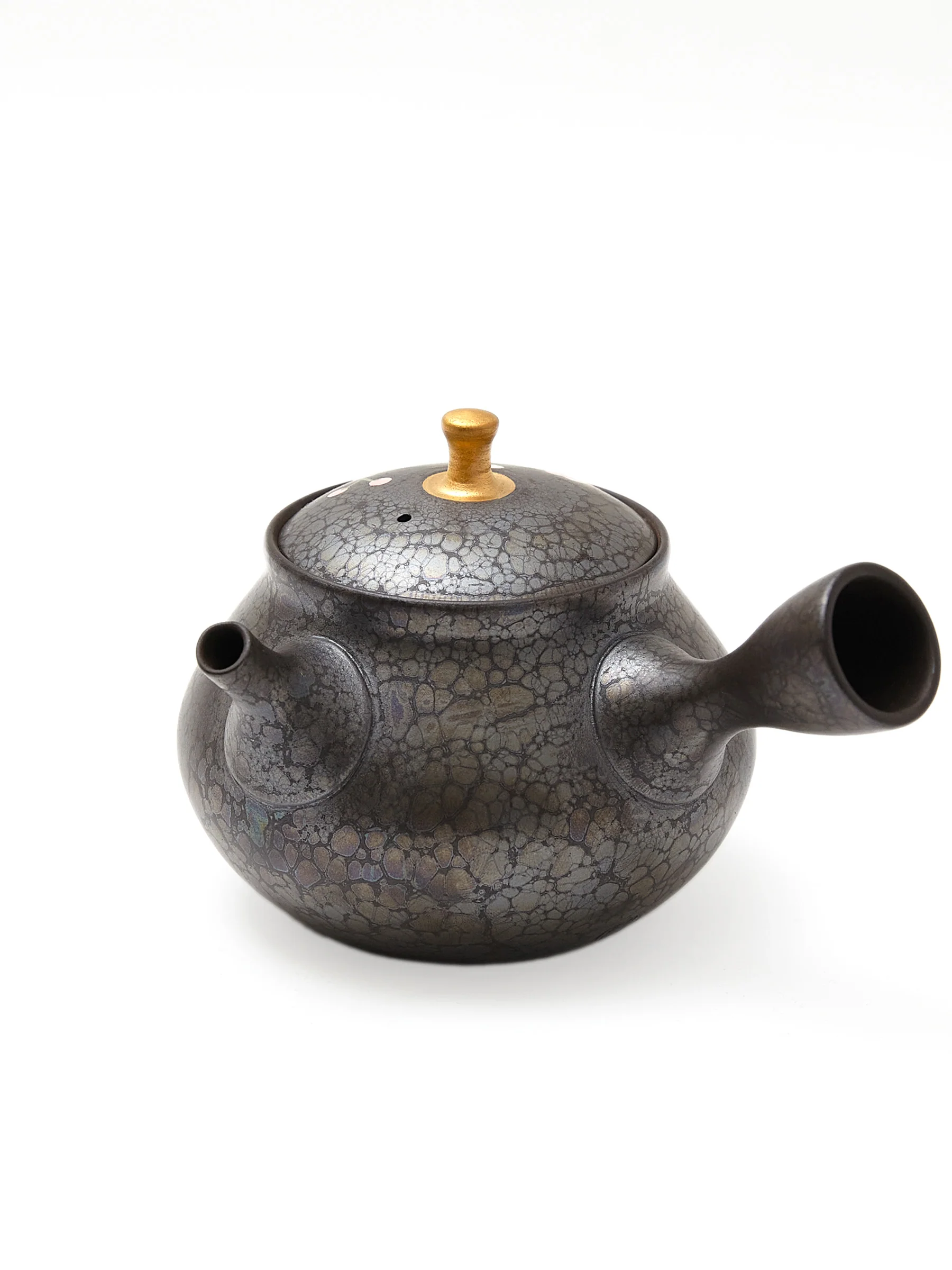 Plum Blossom Tokoname Japanese Teapot by Shoryu (9oz/270ml) - Image 3