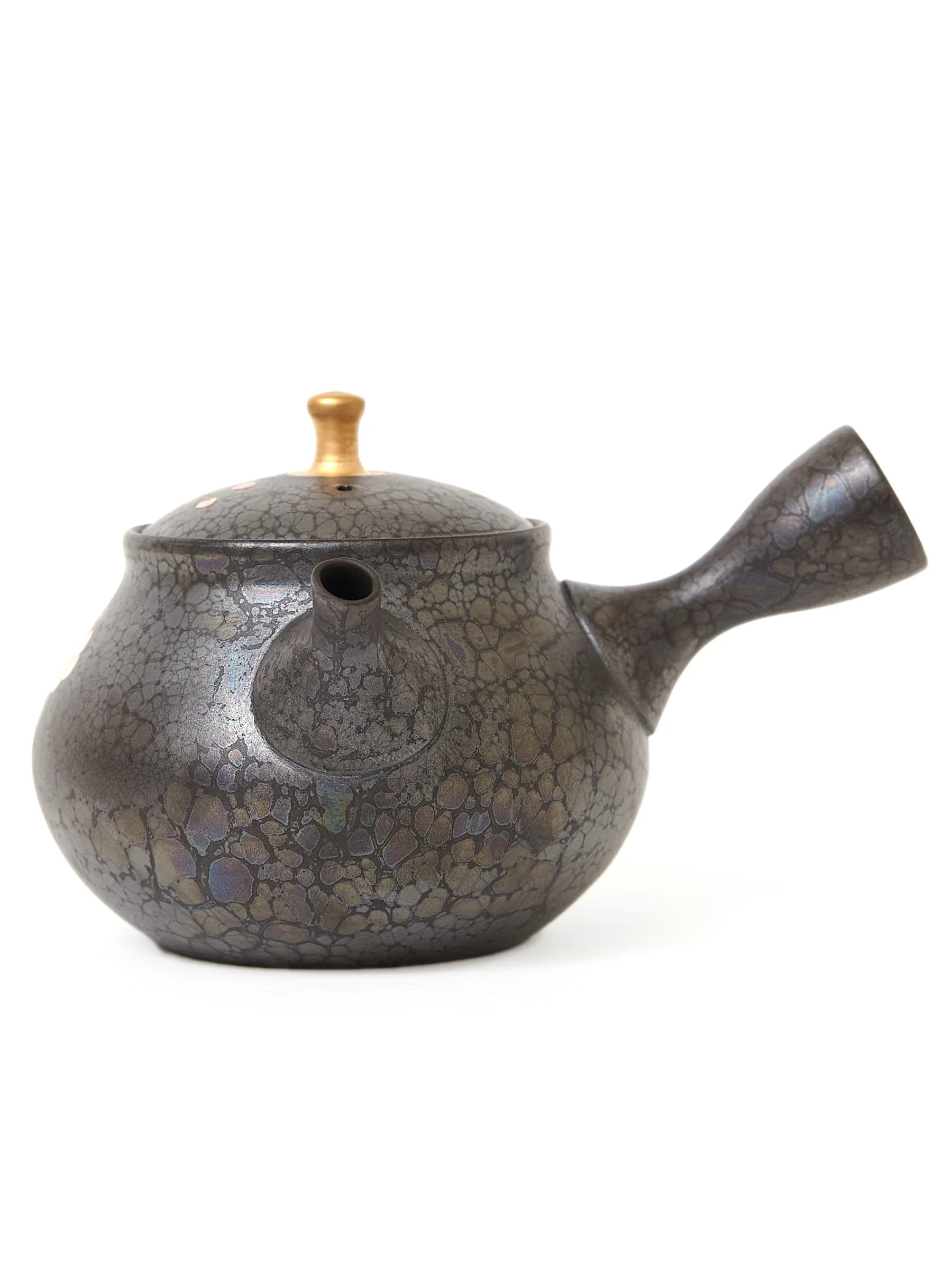 Plum Blossom Tokoname Japanese Teapot by Shoryu (9oz/270ml) - Image 4