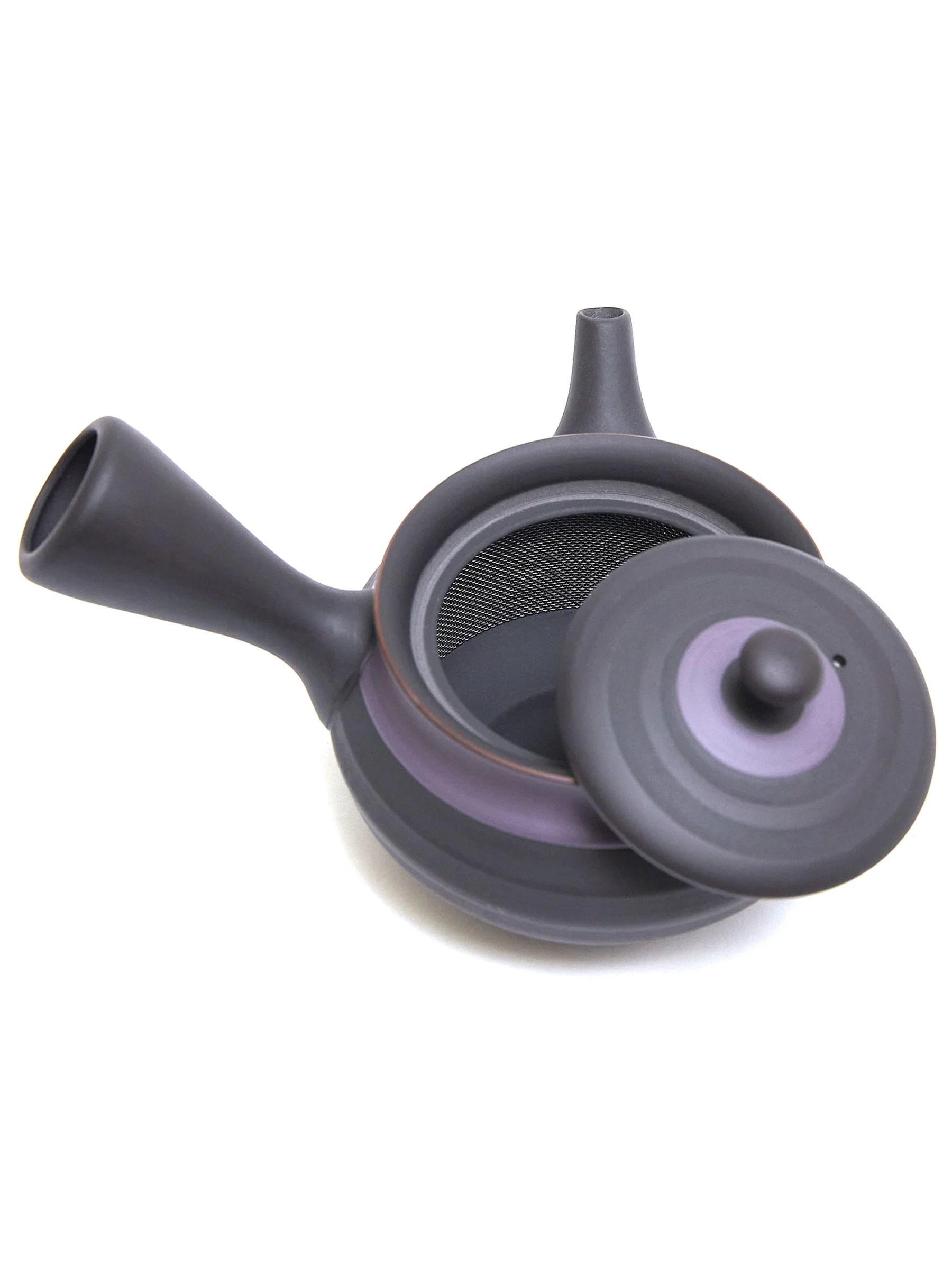 Purple Tokoname Japanese Teapot Set by Ukou (10.8oz/320ml) - Image 8