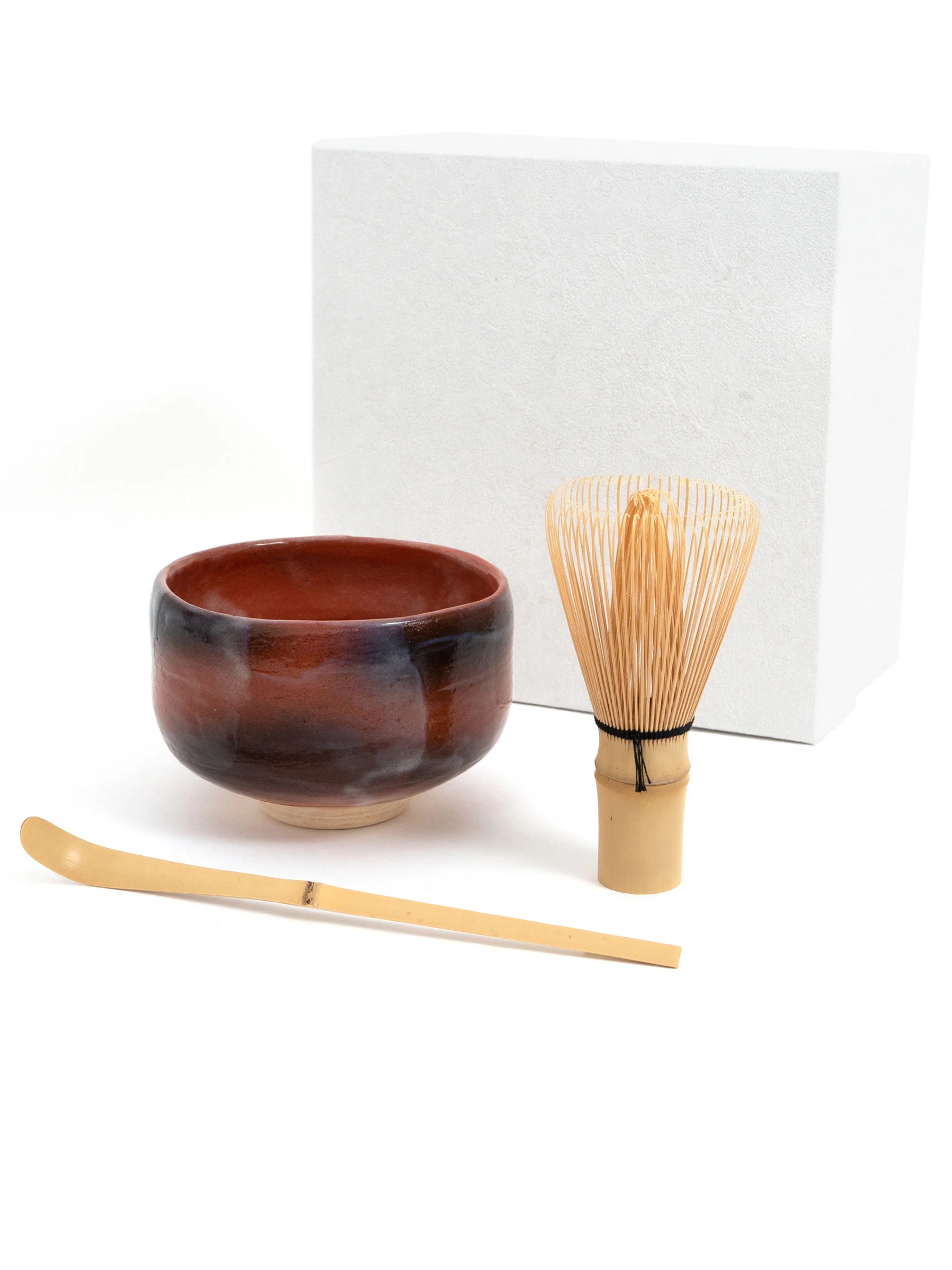 Raku Pottery Chawan Matcha Bowl Japanese Tea Set by Juraku - Image 11