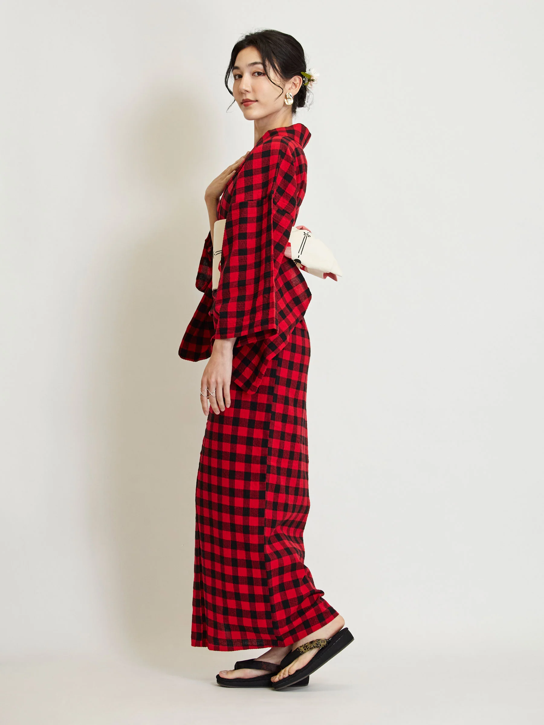 Red Benkei Yukata - Image 3