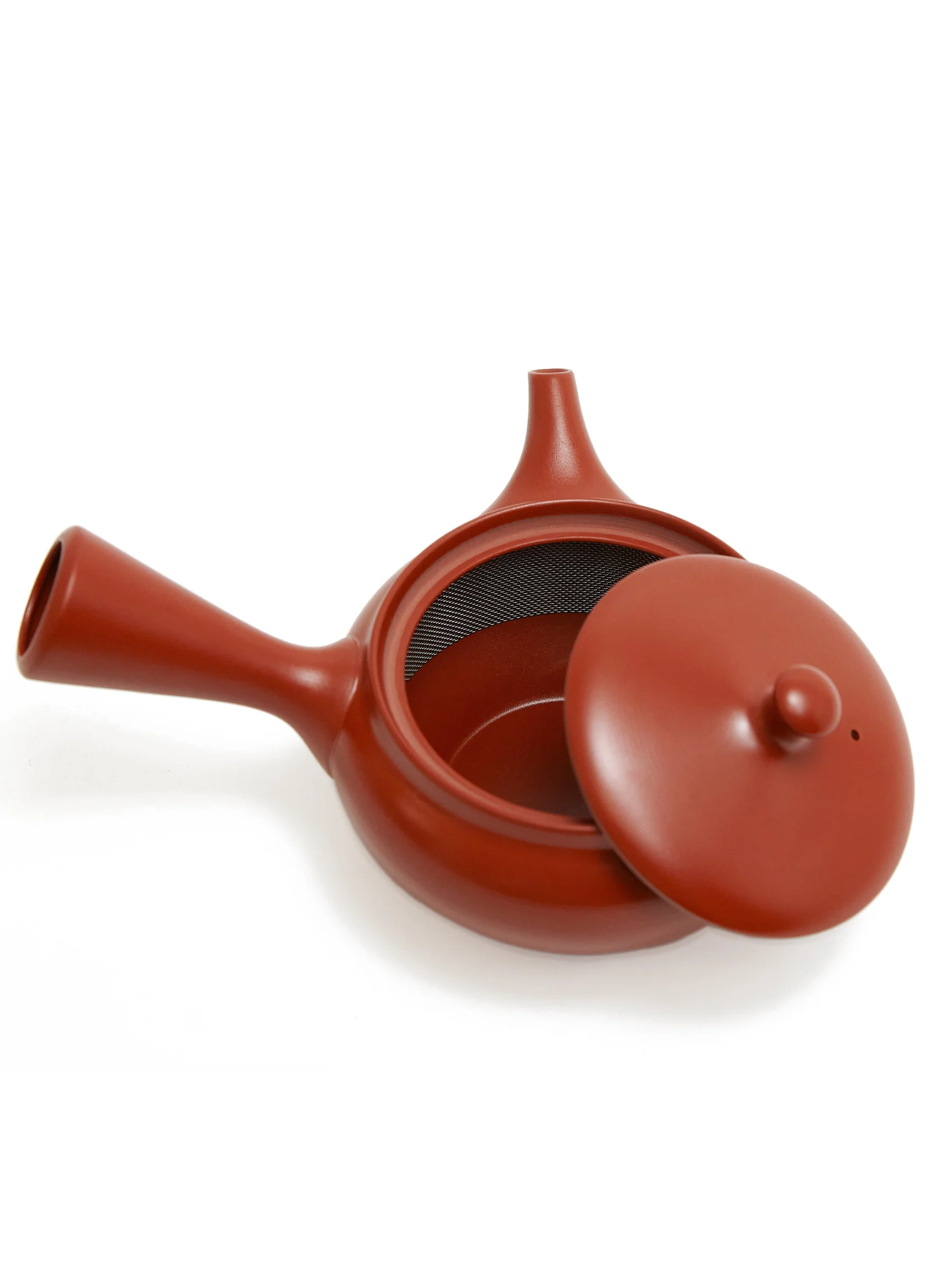 Red Clay Tokoname Japanese Teapot Set by Ukou (12oz/360ml) - Image 8