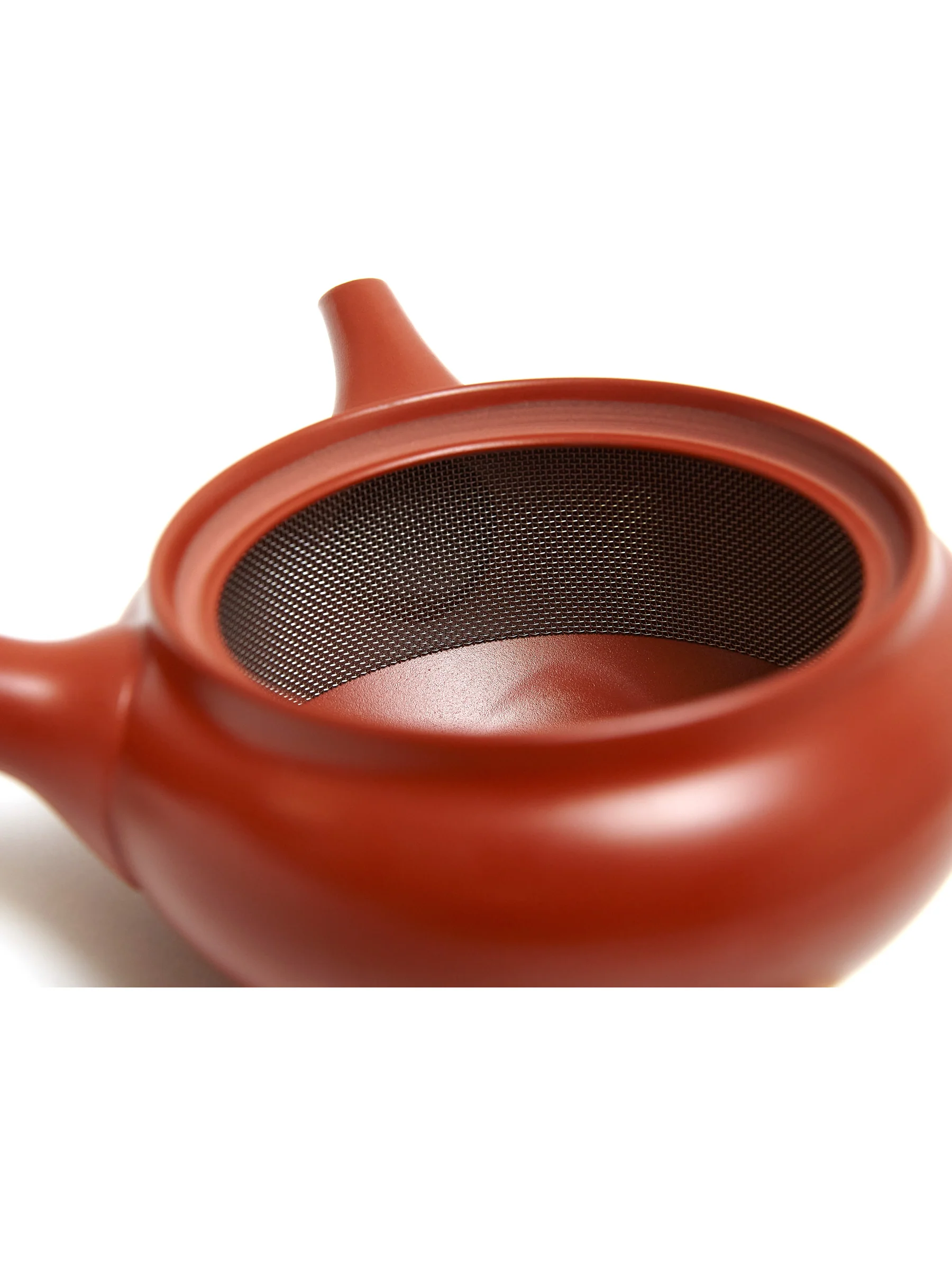 Red Clay Tokoname Japanese Teapot Set by Ukou (12oz/360ml) - Image 9