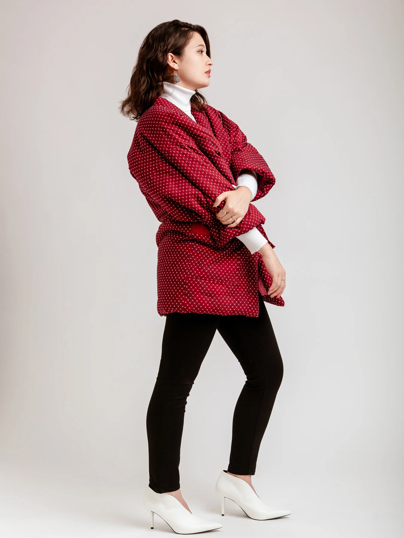 Red Hanten Padded Jacket - Image 3