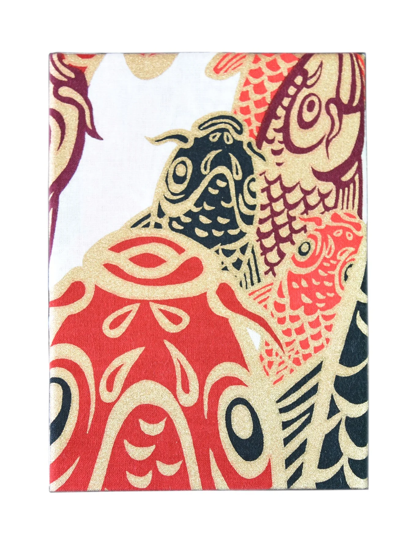 Red Koi Tenugui Towel - Image 5