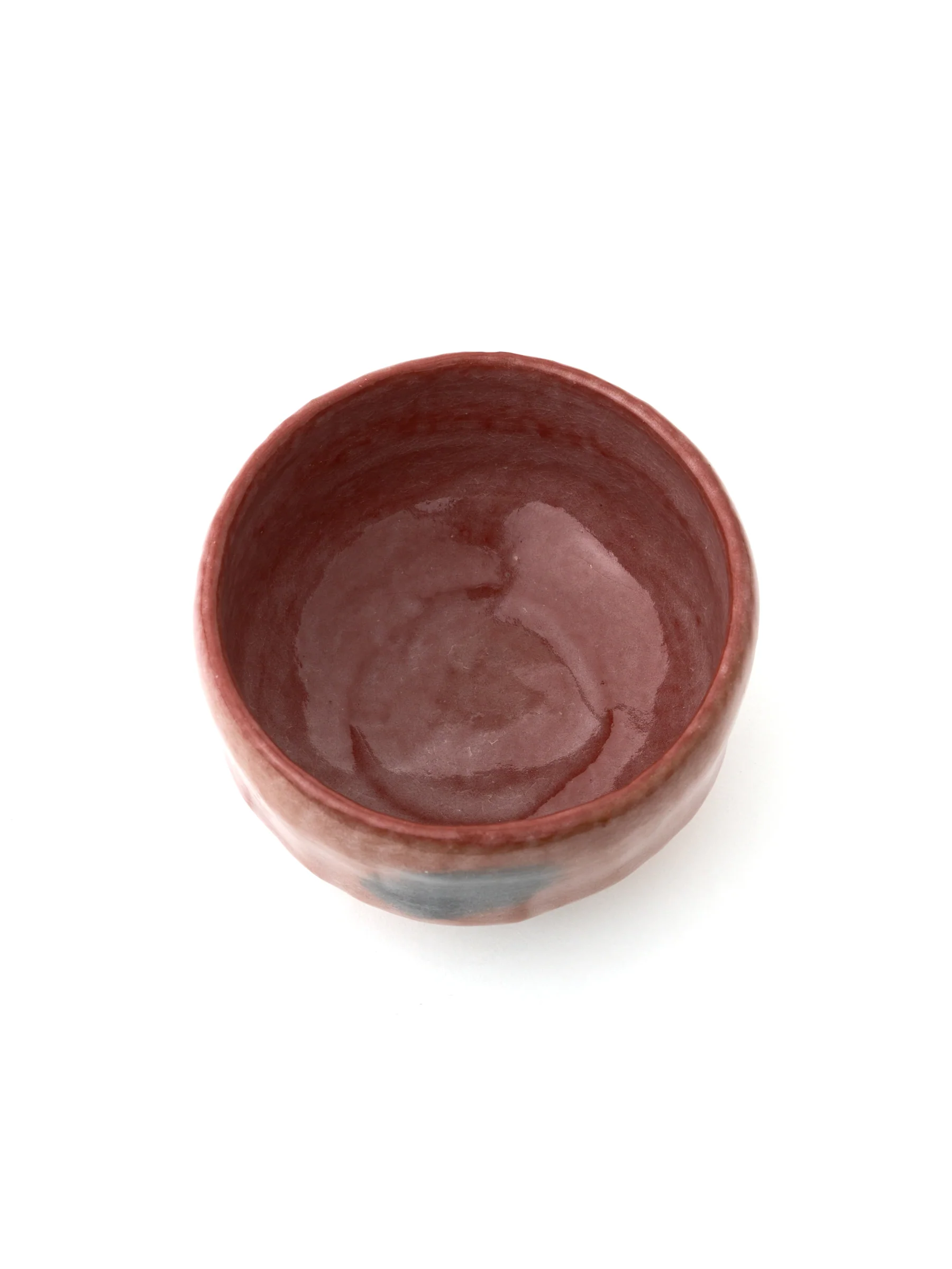 Red Raku Pottery Chawan Matcha Bowl by Shuraku - Image 5