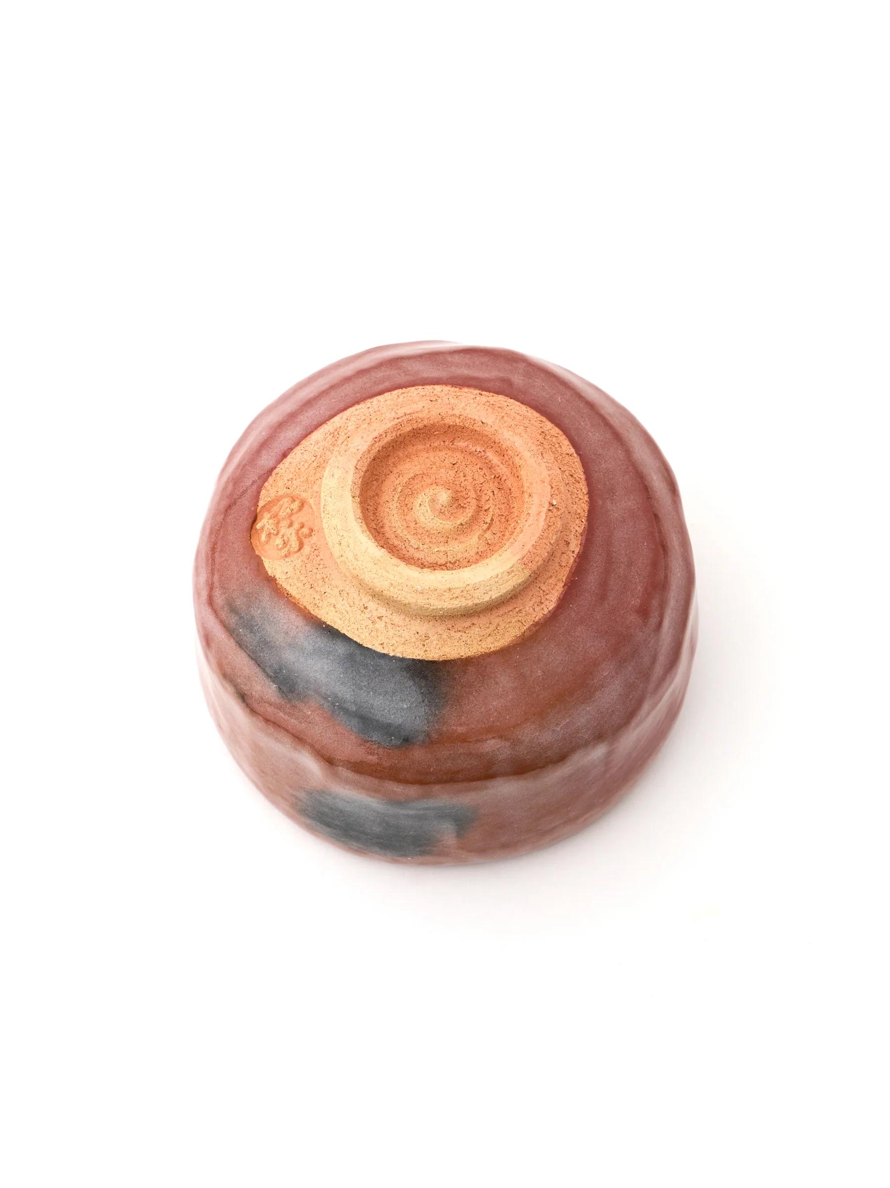 Red Raku Pottery Chawan Matcha Bowl by Shuraku - Image 6
